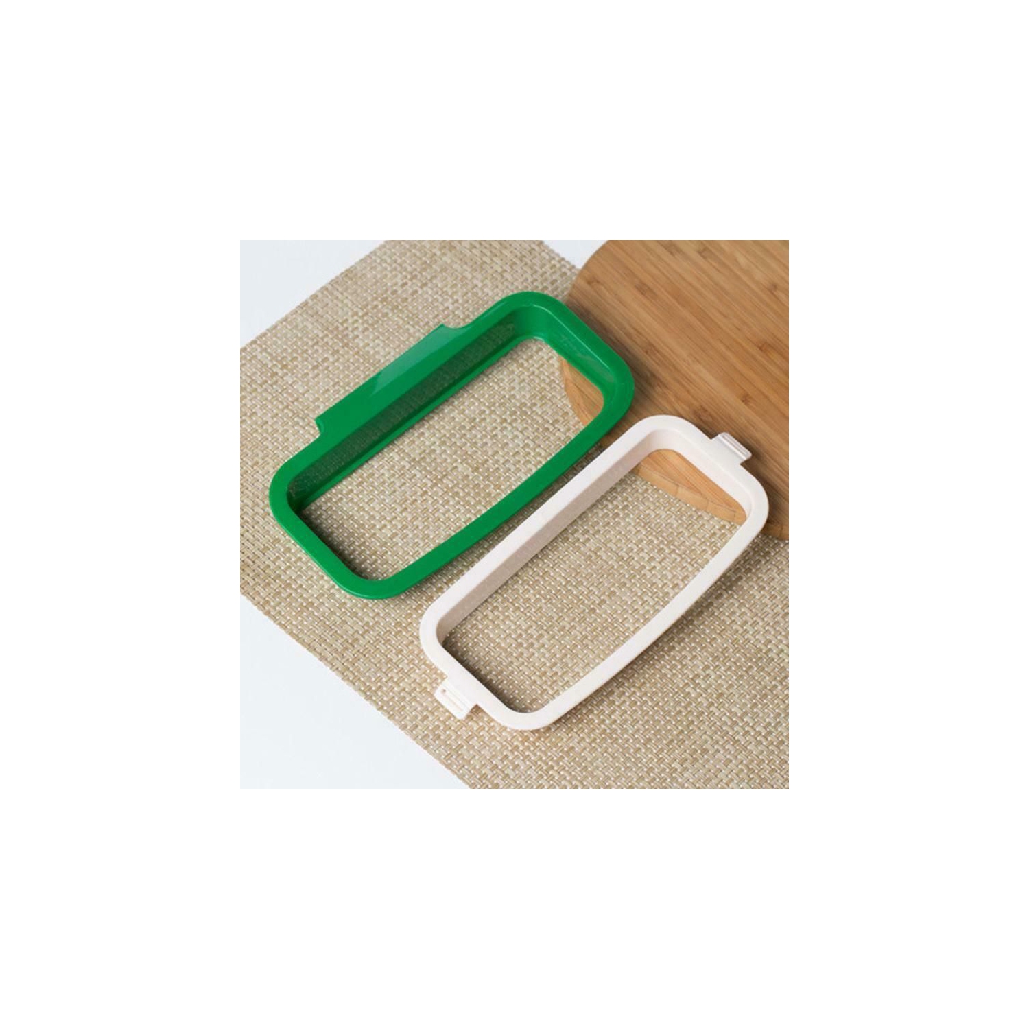 Kitchen Trash Bag Holder, Kitchen Cabinet Trash Bag Holder Built-in Kitchen Trash Can Door, Garbage Holder Over Basket Cabinet Door Trash Bag Holder