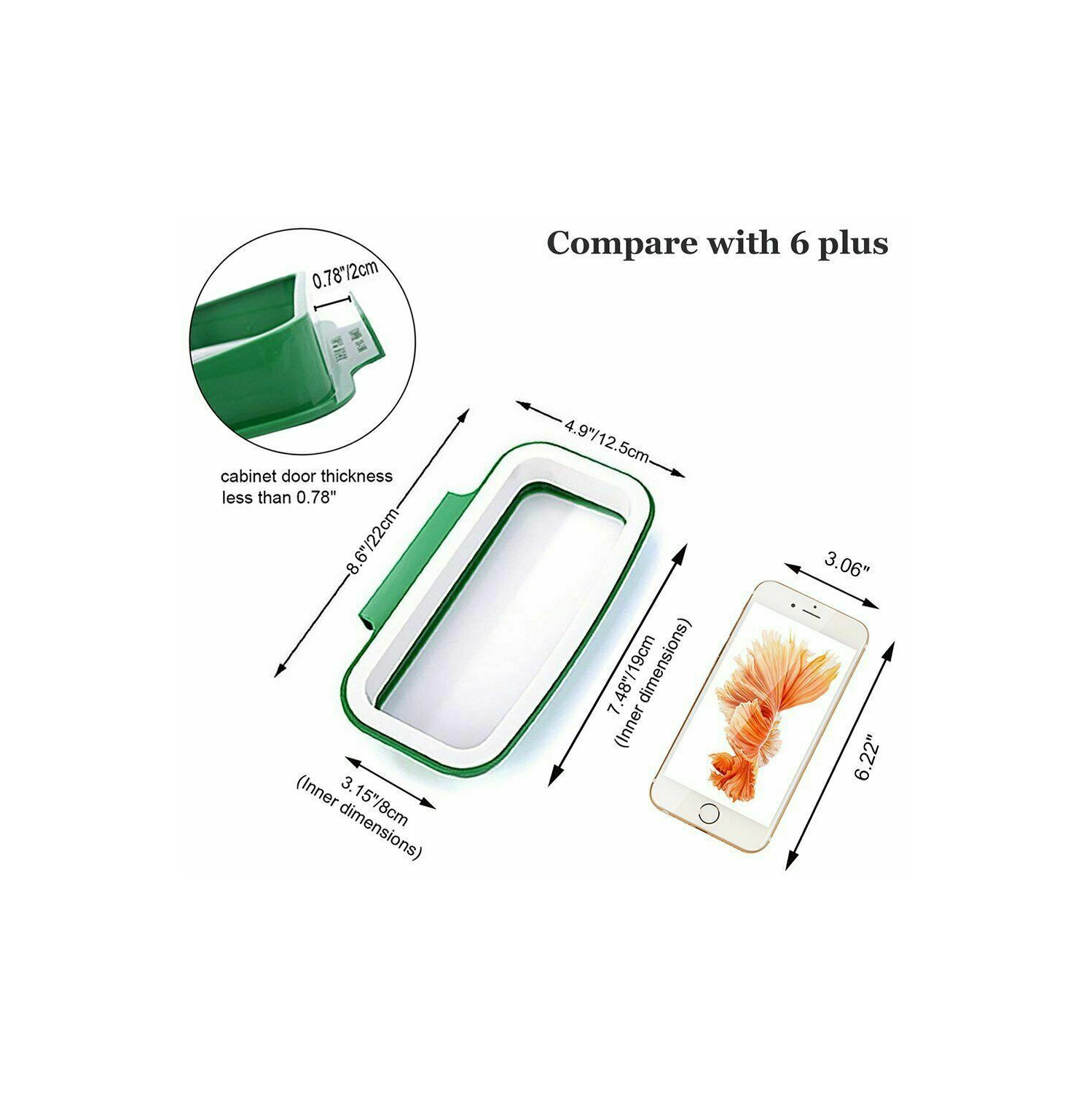 Kitchen Trash Bag Holder, Kitchen Cabinet Trash Bag Holder Built-in Kitchen Trash Can Door, Garbage Holder Over Basket Cabinet Door Trash Bag Holder