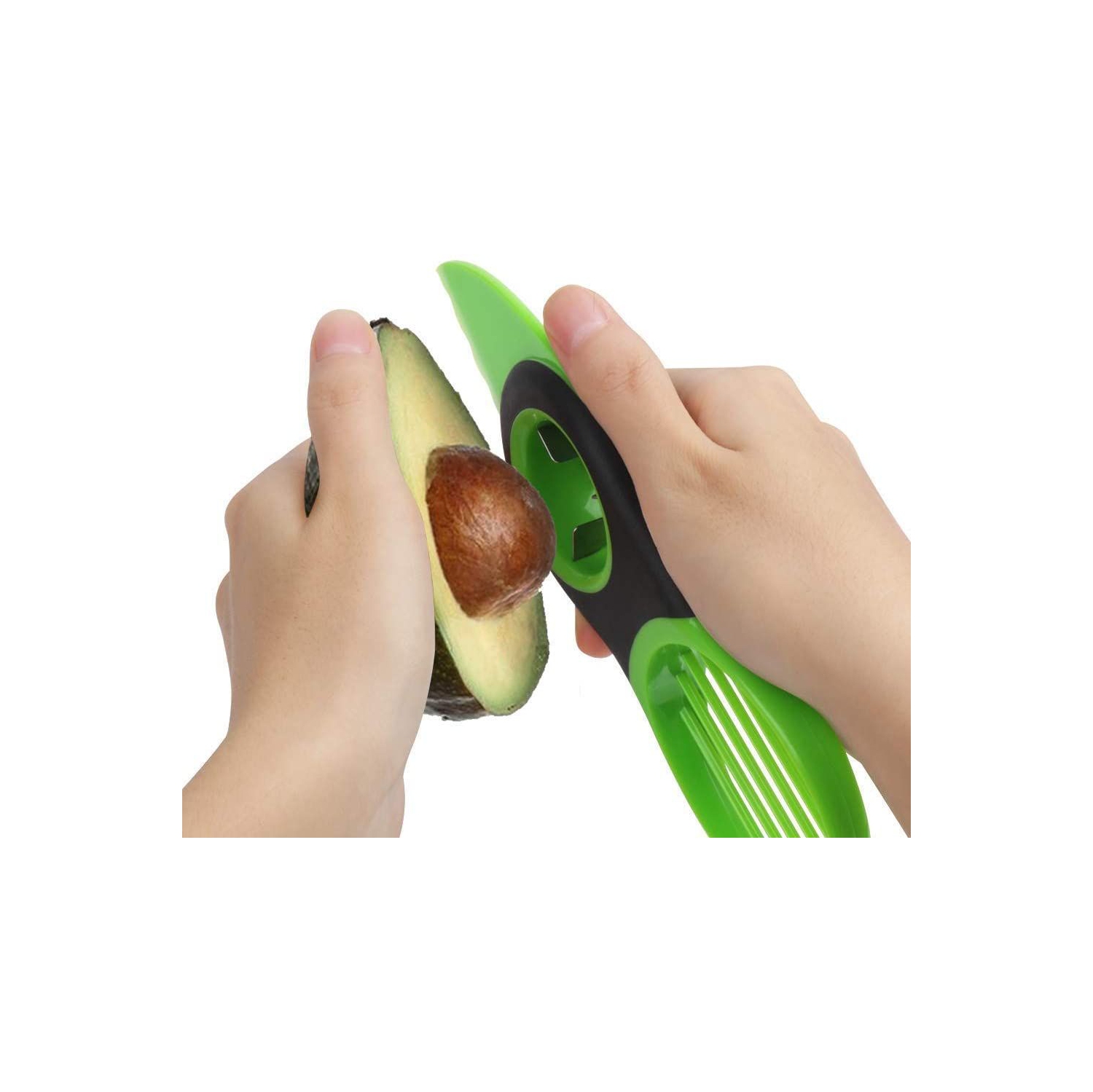 Coupe-avocat, meilleur coupe-avocat 3 en 1, coupe-mangue, coupe-chiku, coupe-bananes multifonctionnel, coupe-outil avocat avec poignée antidérapante