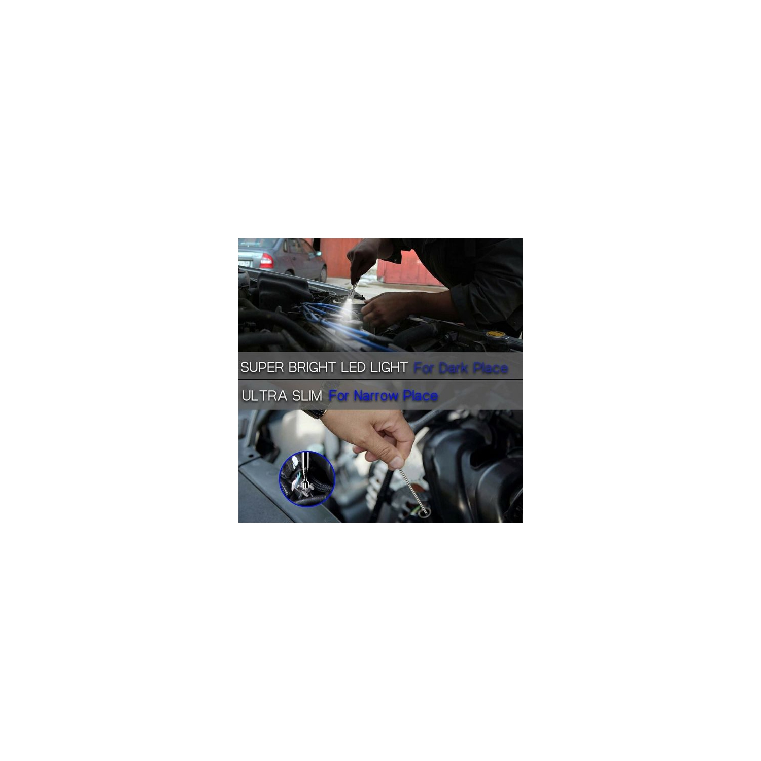 3pcs/OPP aimant acier inoxydable Outils de prise télescopique équipement d'éclairage