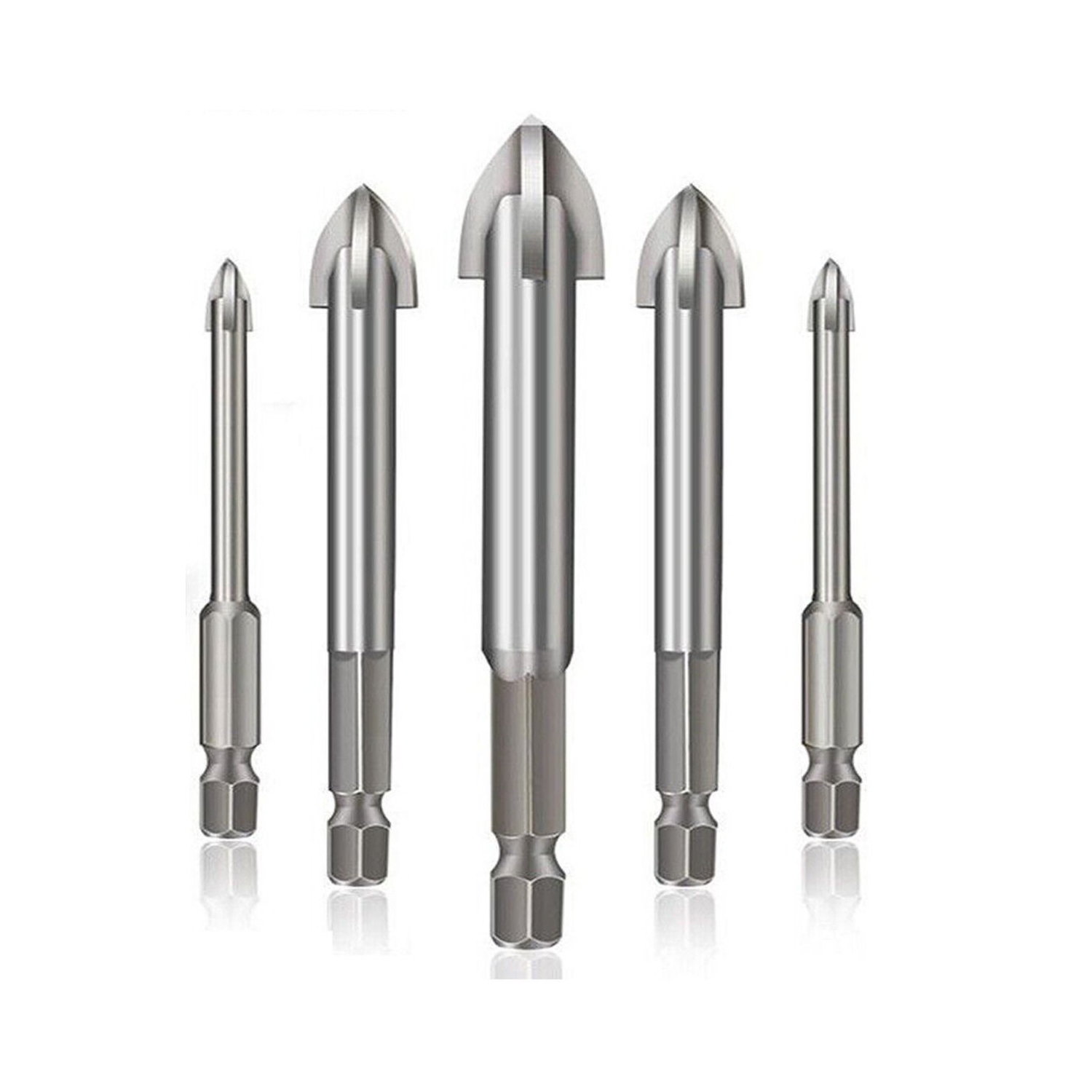 Jeu de forets, tige hexagonale 5pcs pour mur de briques résistant à la rouille