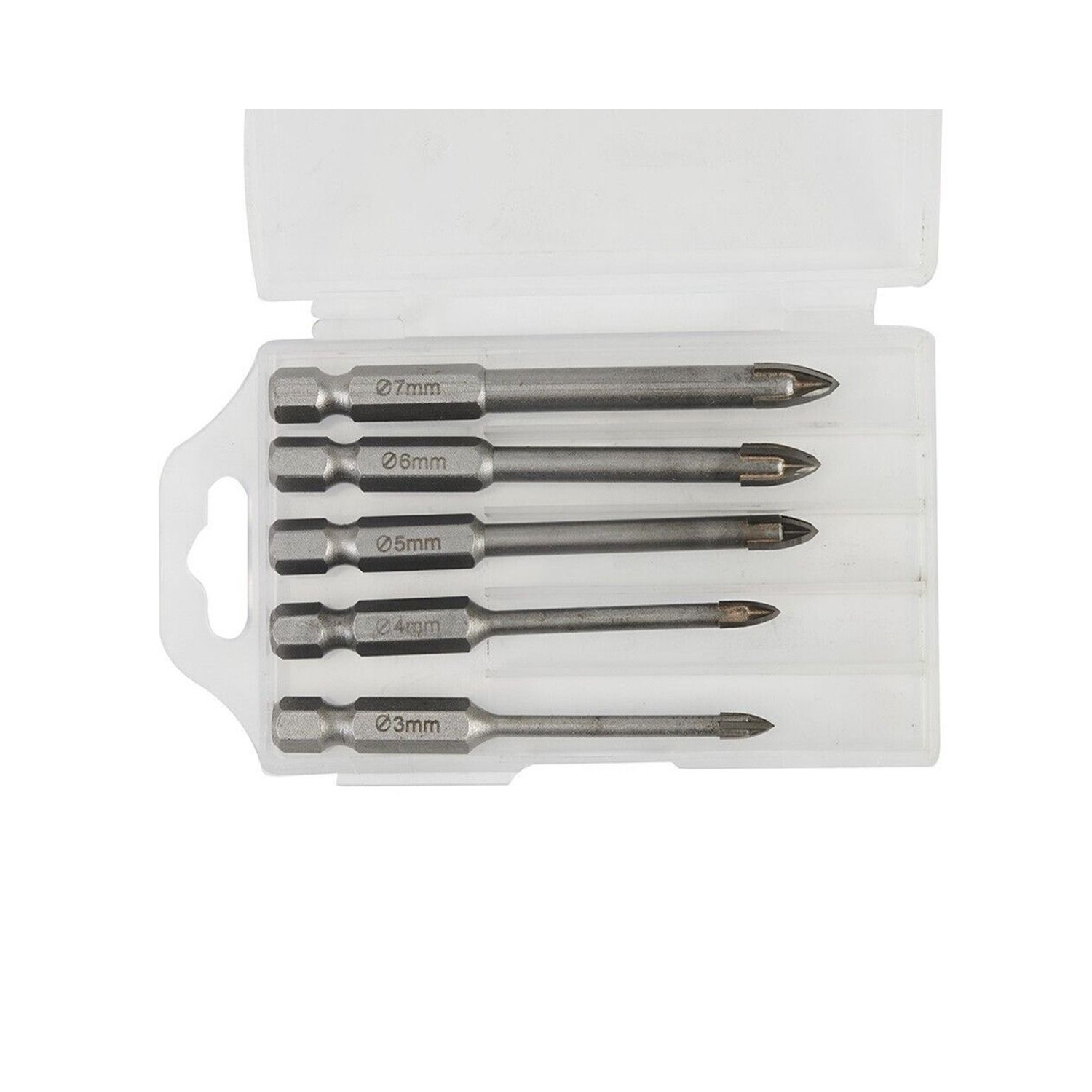 Jeu de forets, tige hexagonale 5pcs pour mur de briques résistant à la rouille