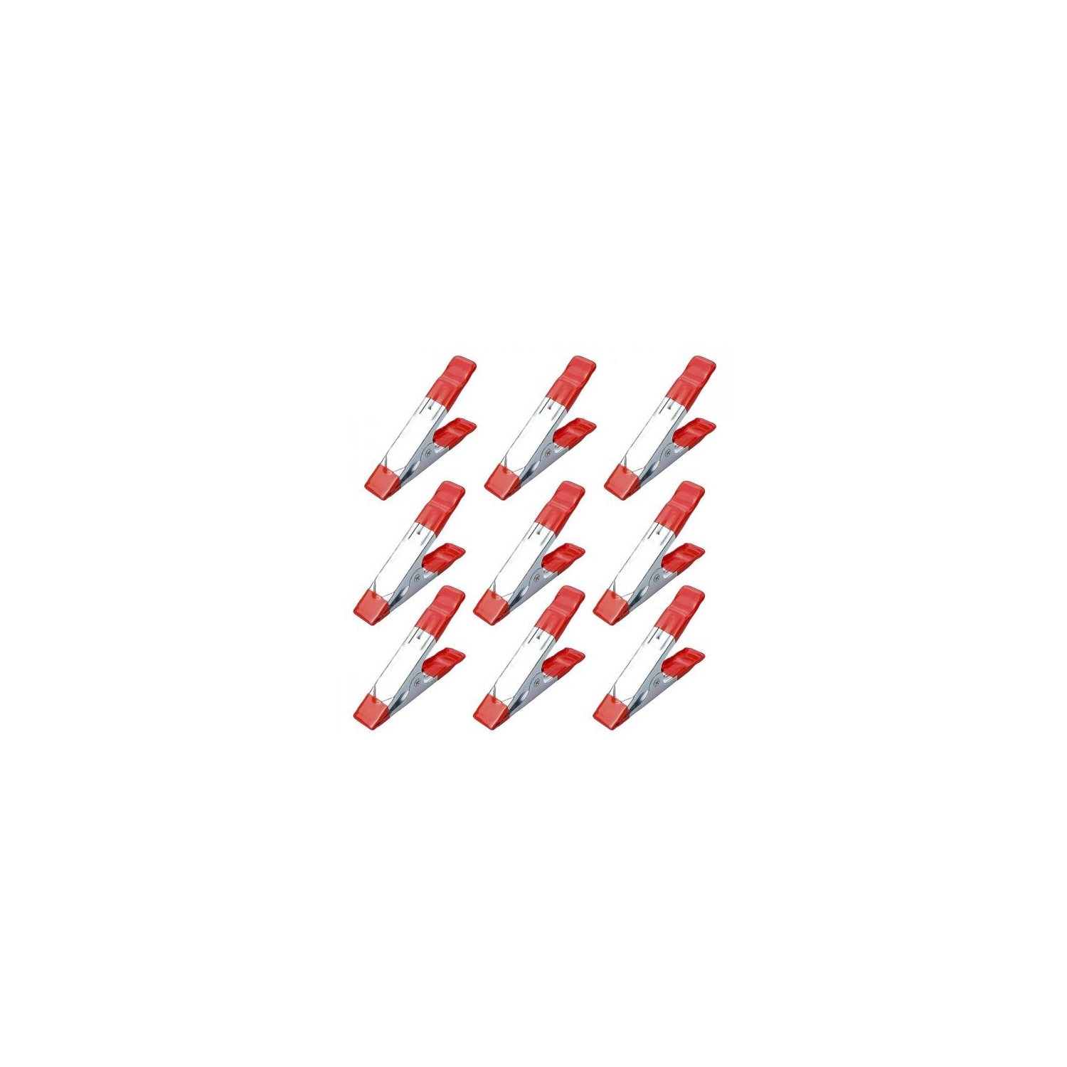 10 Pcs 2" Inch Metal Spring Clamps, Heavy Duty Spring Metal Clips Clamps