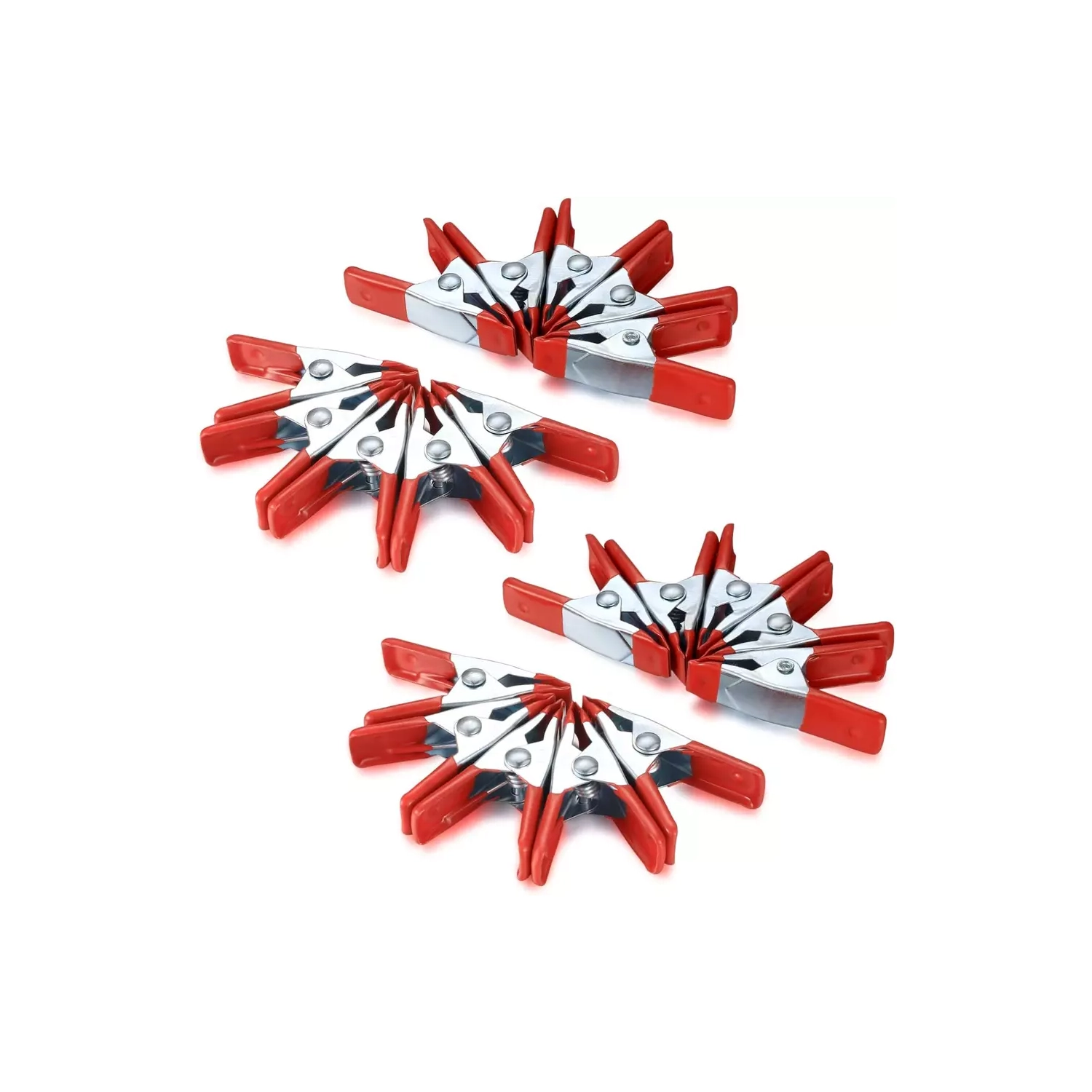 10 Pcs 2" Inch Metal Spring Clamps, Heavy Duty Spring Metal Clips Clamps