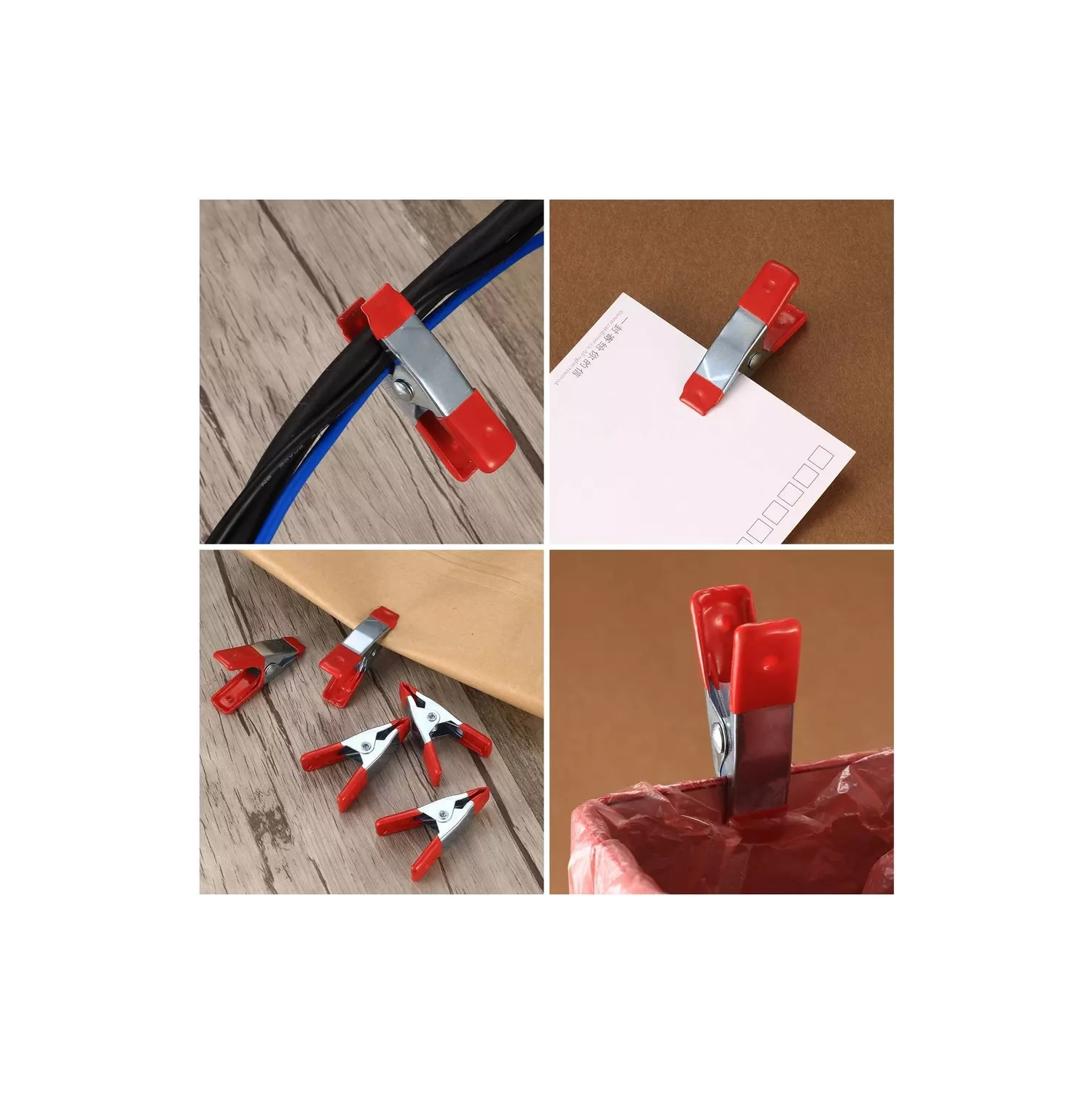 10 Pcs 2" Inch Metal Spring Clamps, Heavy Duty Spring Metal Clips Clamps