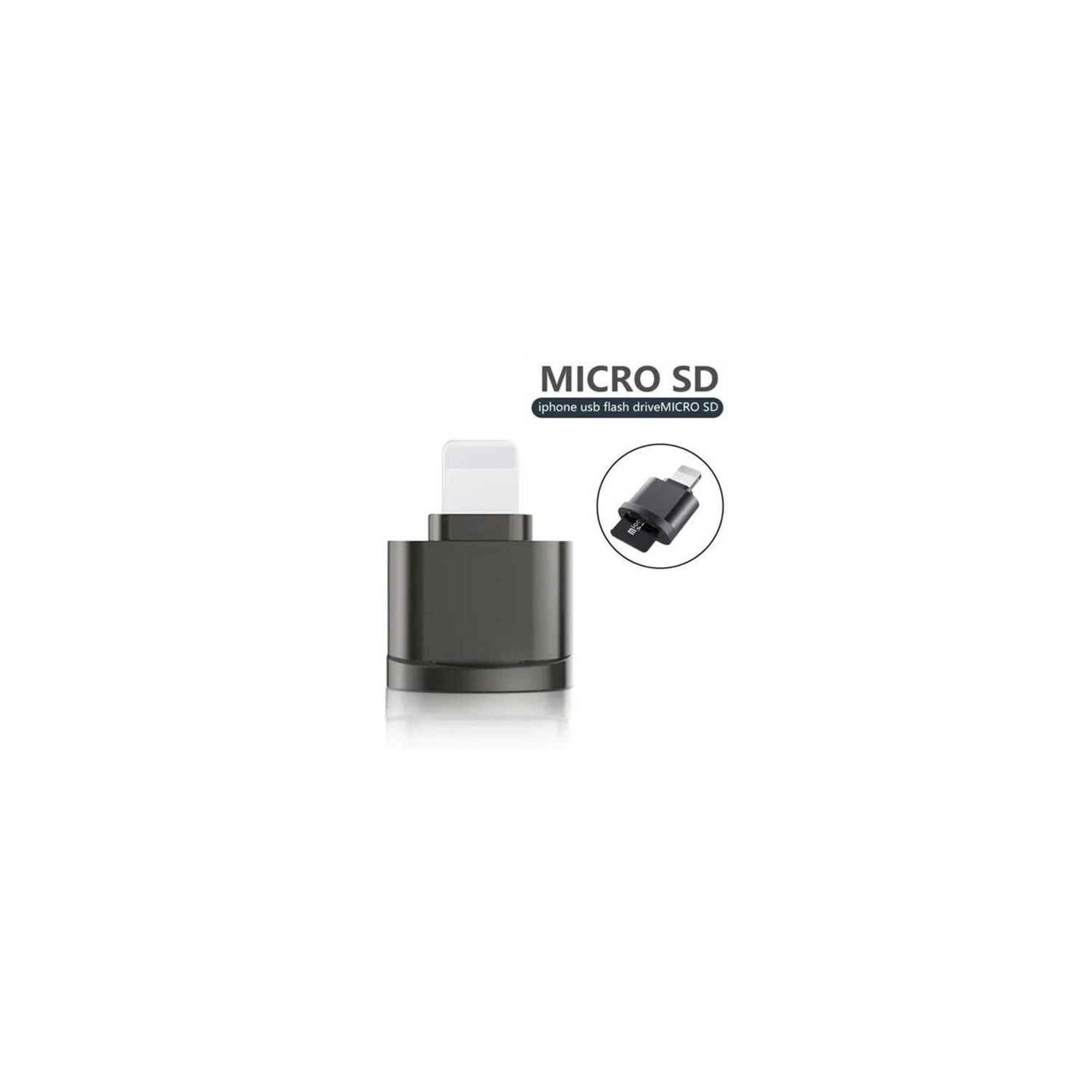Mini Card Adapter for iPhone & iPad – TF OTG Card Reader – Easy Transfer of Photos & Videos – Compact, Plug & Play Design – Compatible with SD/TF