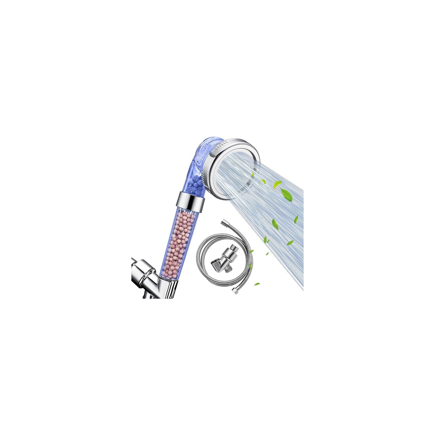 Pomme de douche turbo haute pression&nbsp;: Débit d'eau puissant pour une douche revitalisante