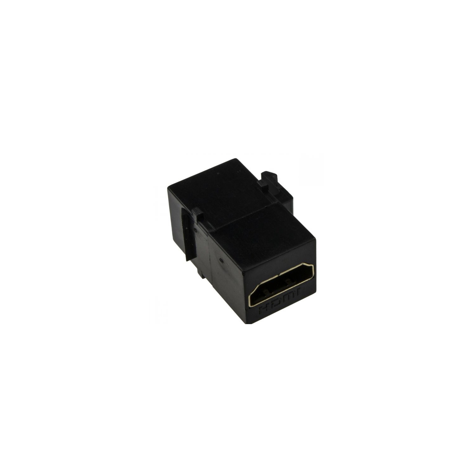 HDMI Keystone Jack Snap-in Insert 4K HDMI A Female to Female Coupler Adapter Black