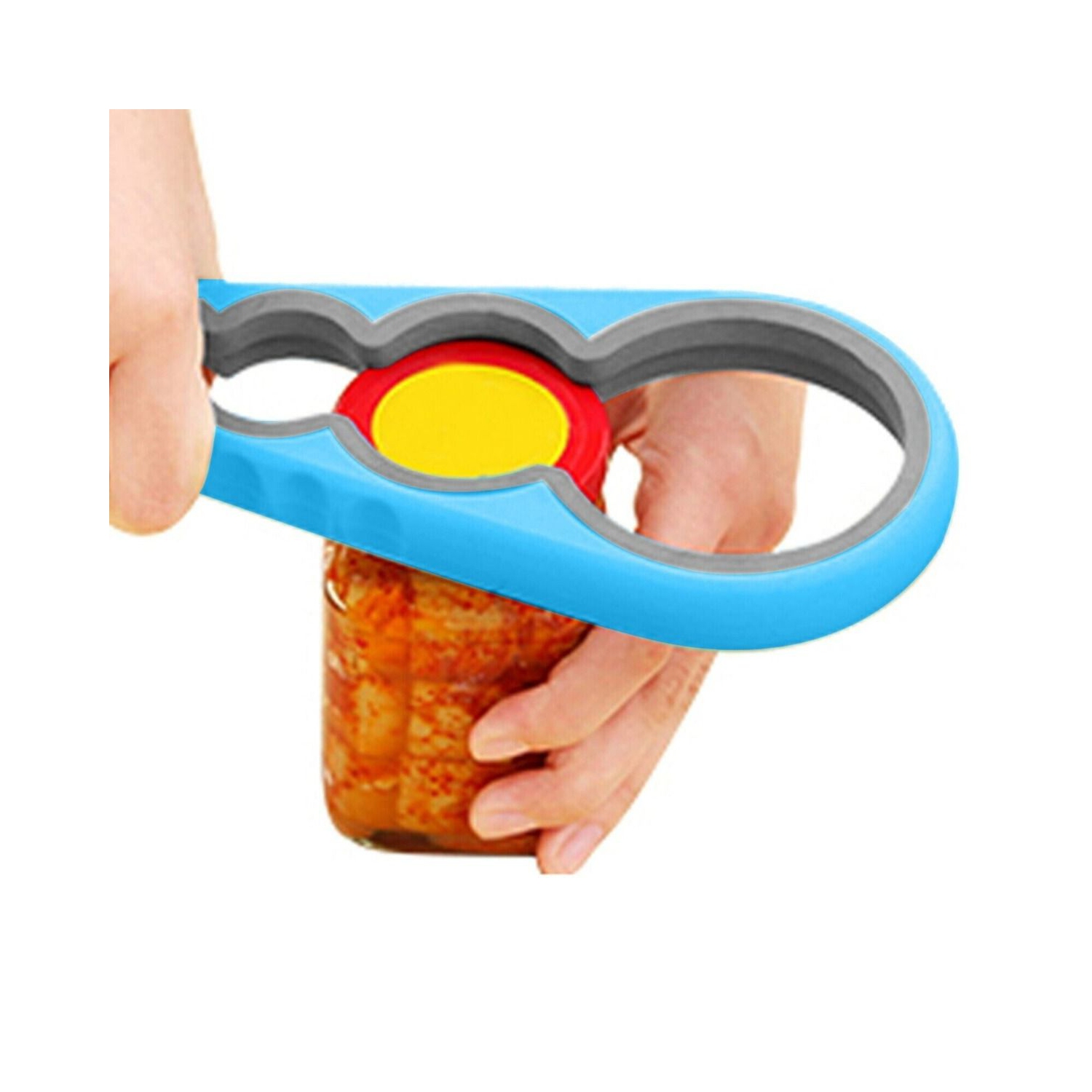 1PC ouvre-bocal 4-en-1 ergonomique multifonctionnel - ouverture sans effort pour les mains arthritiques, les aînés avec arthrite, faible prise -