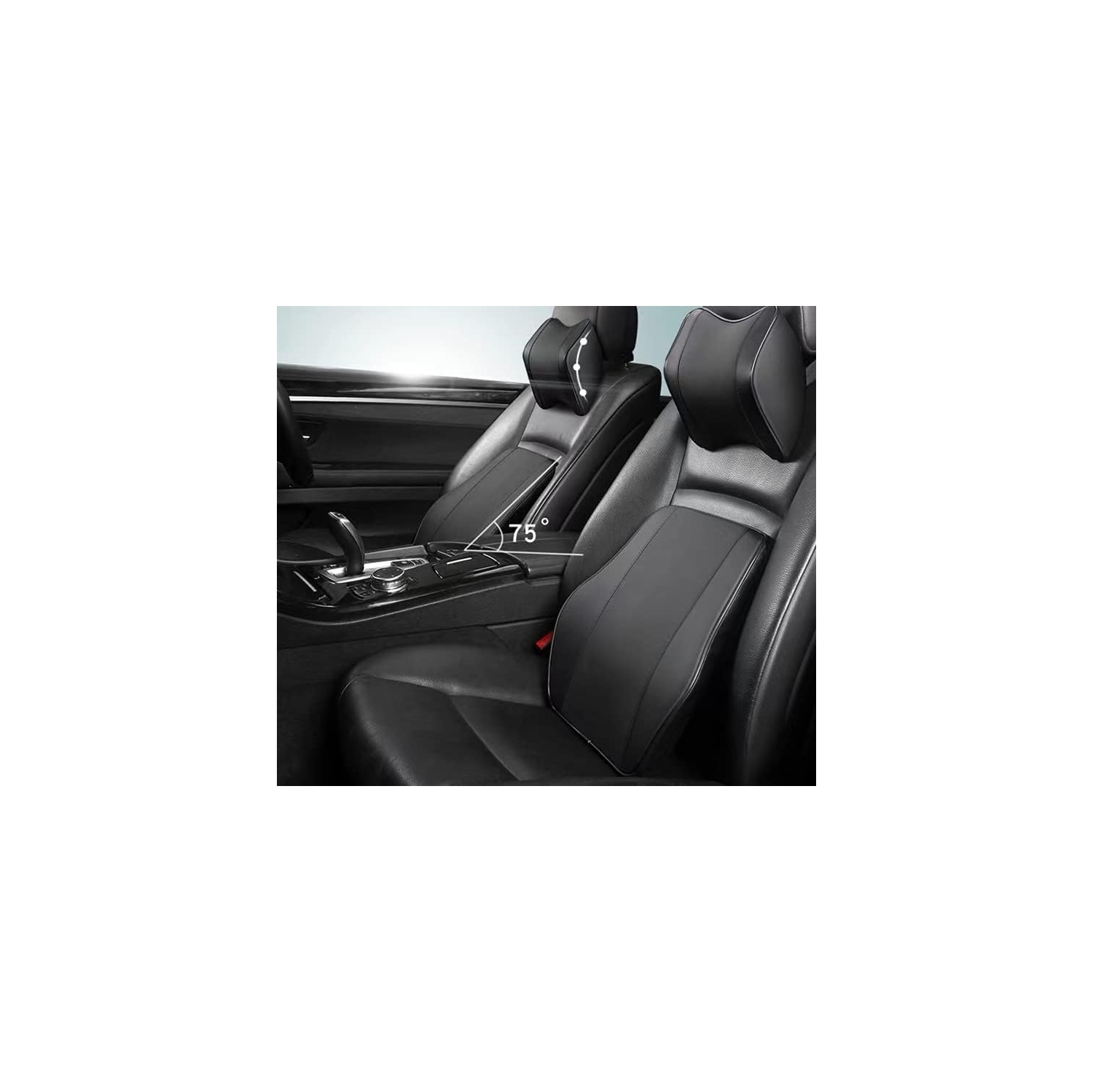 Back Cushion Car Back Cushion, Lumbar Support Car, Comfort Lumbar Cushion ​for Office Chair, Memory Foam Lumbar Cushion Back Support Cushion for Car