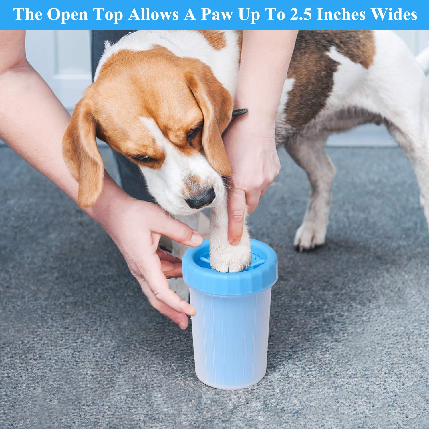 Dog Paw Cleaner Pet Foot Washer ,Portable Dog Paw Cleaner, Blue Small Paw Cleaner for Dogs, Premium Quality Pet Supplies and Dog Accessories - Blue