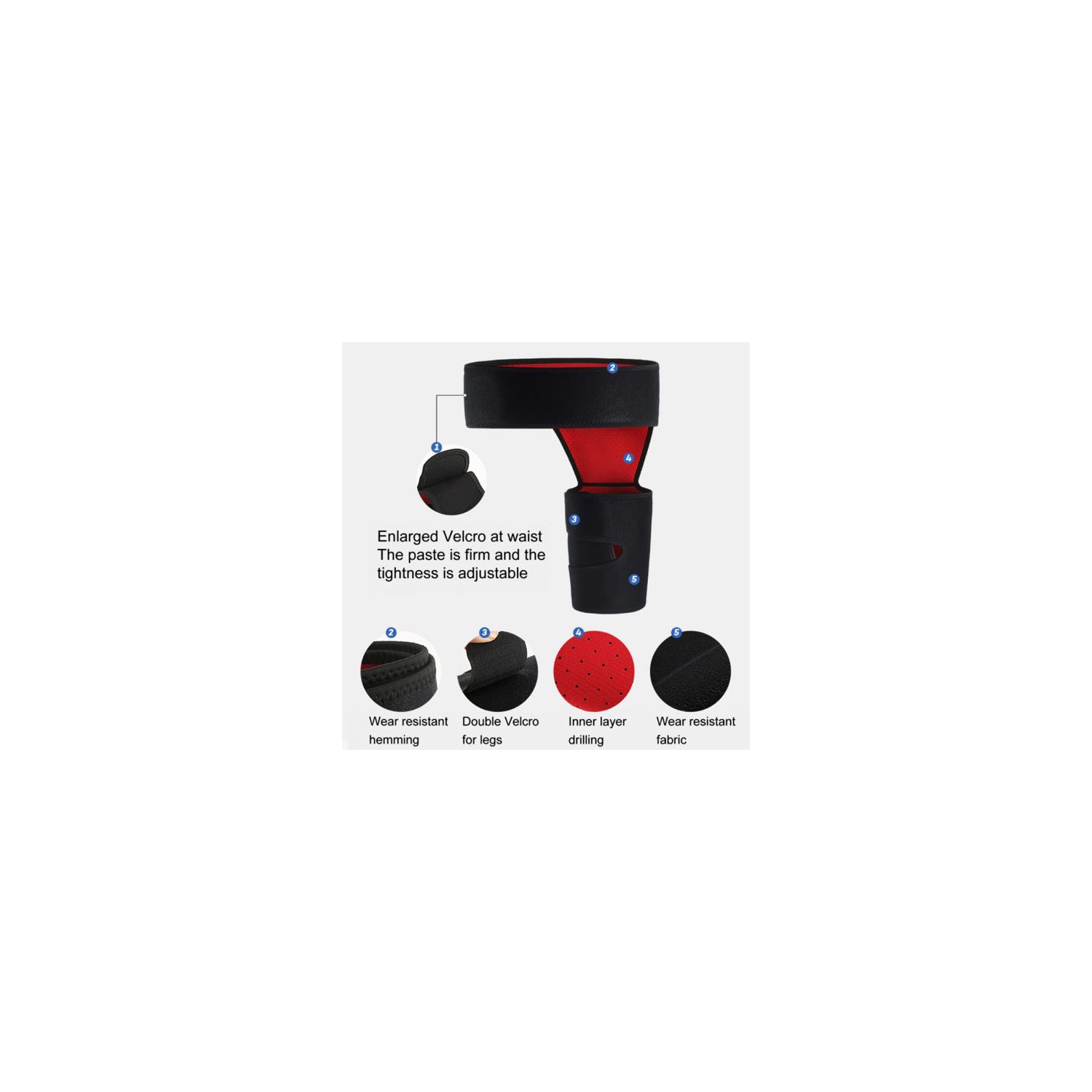 Soutien de la hanche THigh compression Wrap femoral Head soulagement de la douleur réglable respirant