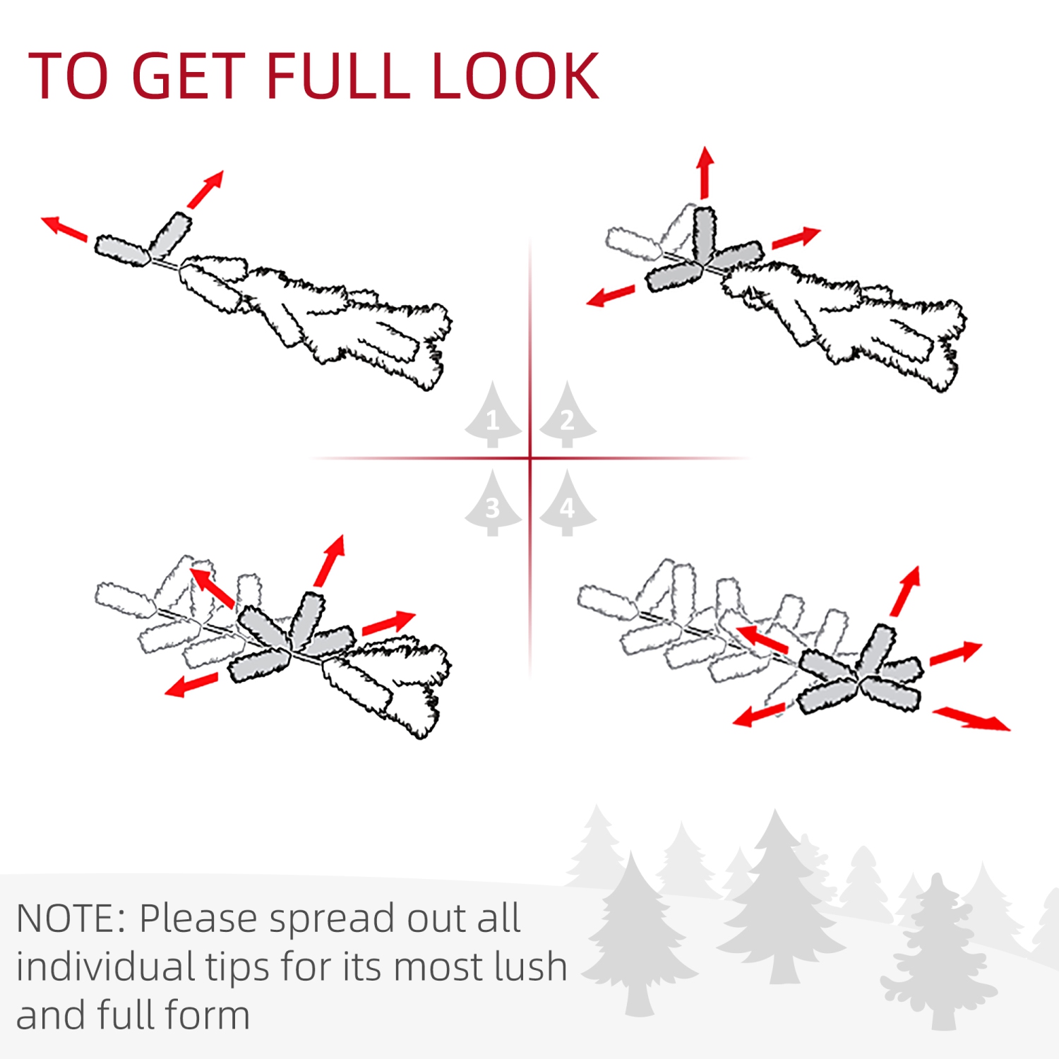 HOMCOM 24 Inch Pre-Lit Christmas Wreath for Front Door with LED Lights, Pine Cones and Berries, Flocked Winter Wreath for Windows, Wall Decoration,