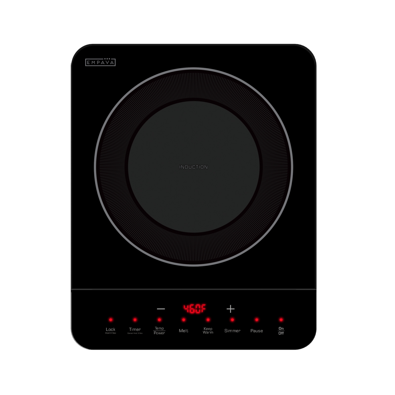 Empava 11-in Portable Single Heating Element 1800-W Countertop Induction Cooktop in Black 120-V(EMPV-11EC06)