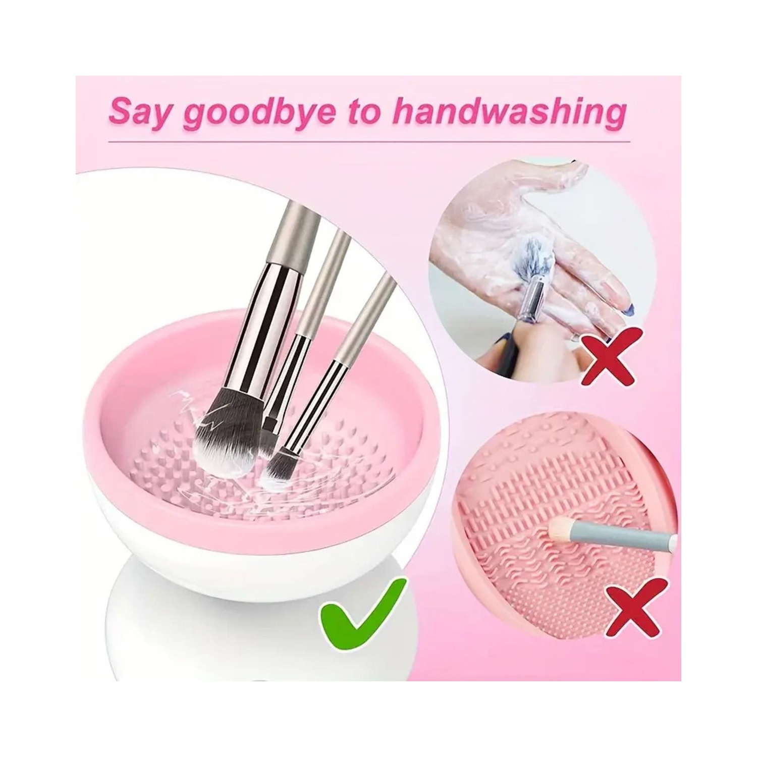 New Upgrade Electric Makeup Brush Cleaner Machine Automatic Silicone Brush Cleaner Beauty Blender Cleanser For Beauty Makeup Brushes