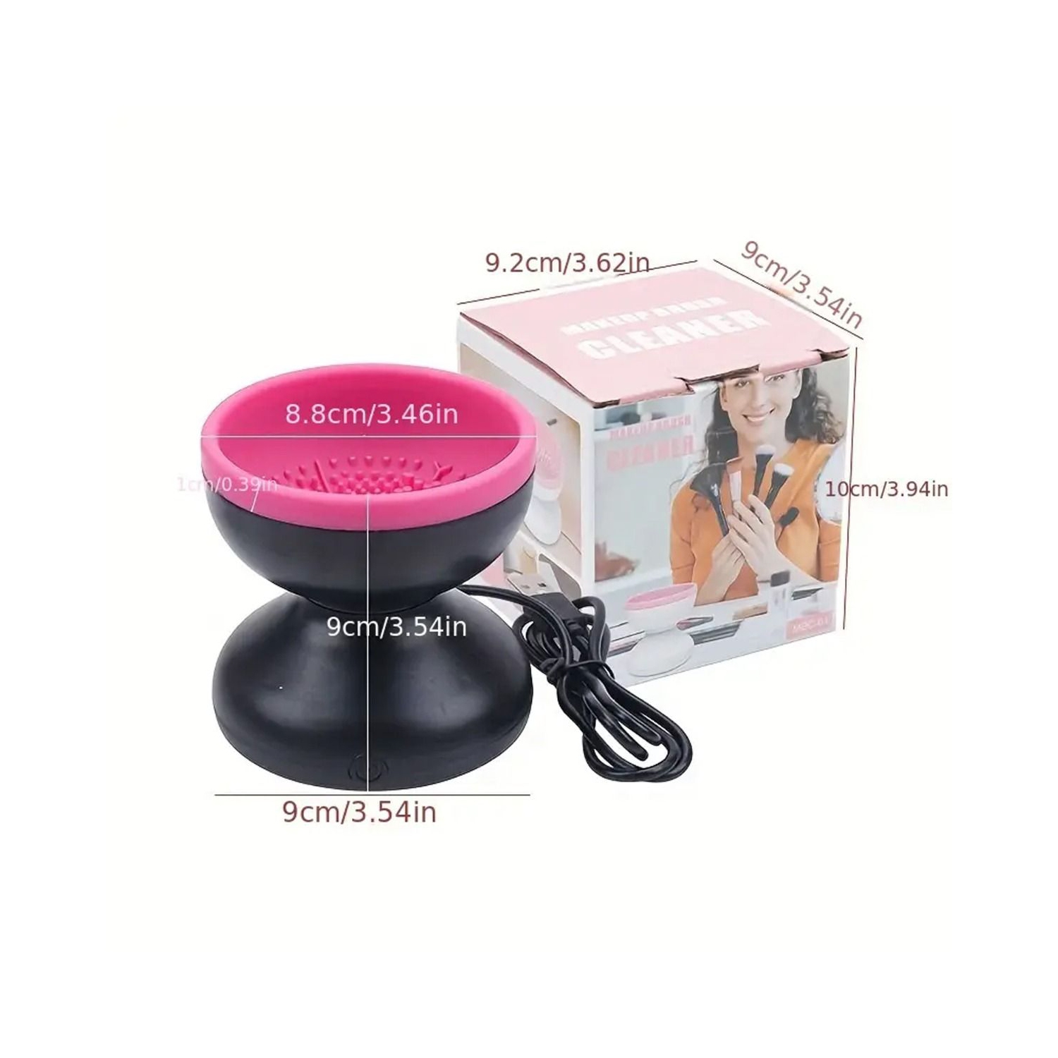 New Upgrade Electric Makeup Brush Cleaner Machine Automatic Silicone Brush Cleaner Beauty Blender Cleanser For Beauty Makeup Brushes