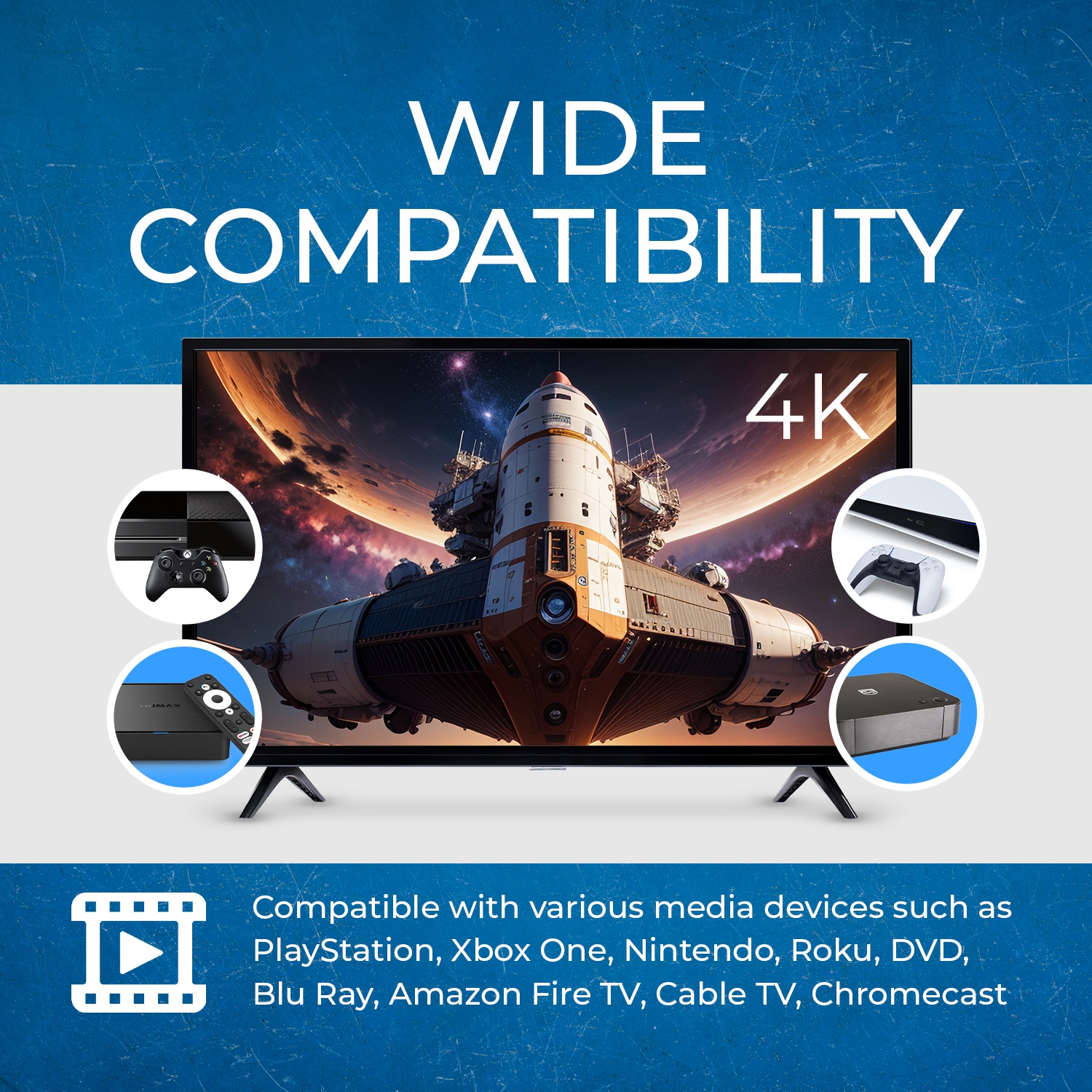 OREI 4K 4x2 HDMI Matrix Switch With ARC Audio Extraction, HDR & Downscaling