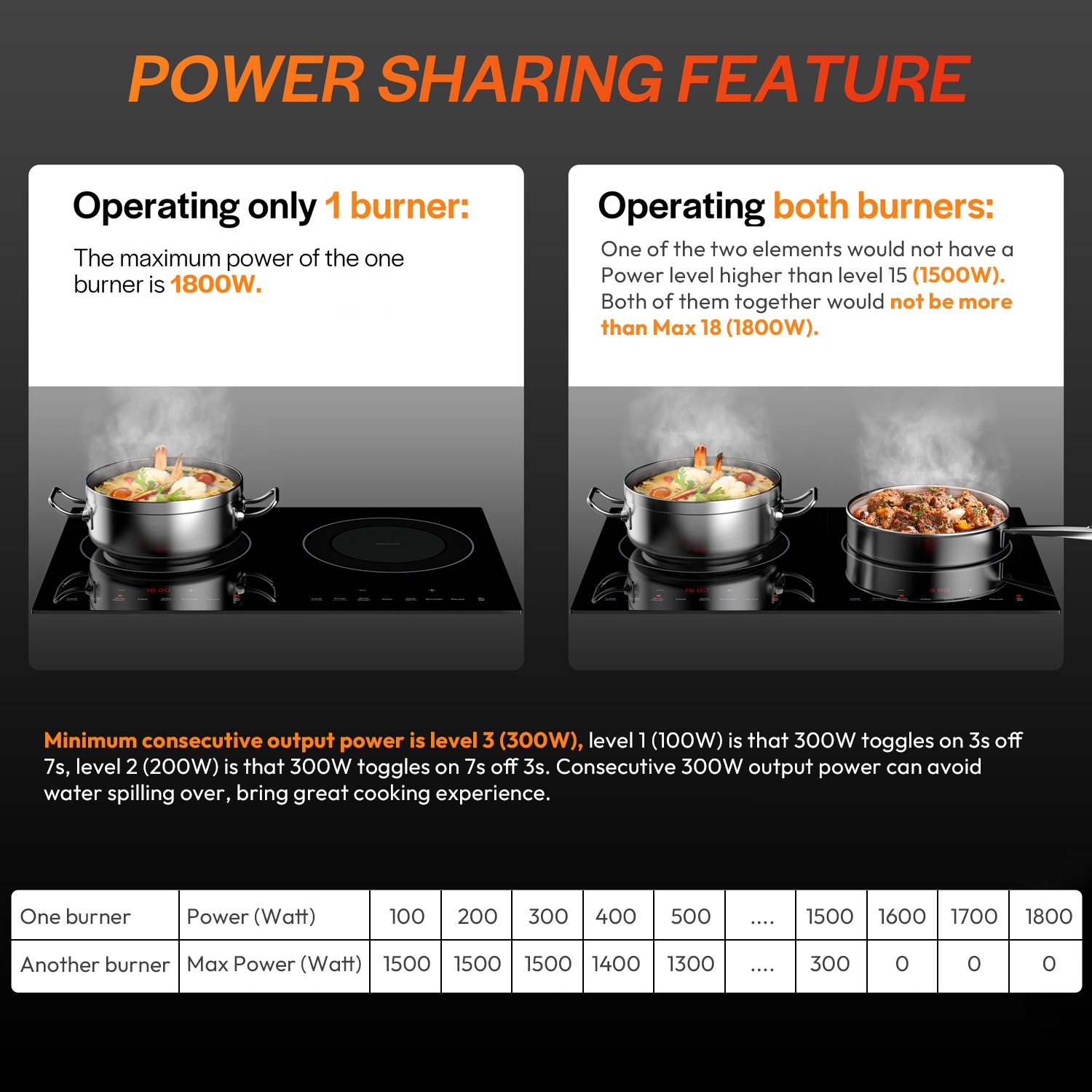 13-in Portable Dual Heating Elements 1800-W Built-in Induction Cooktop 120-V(EMPV-13EC09)