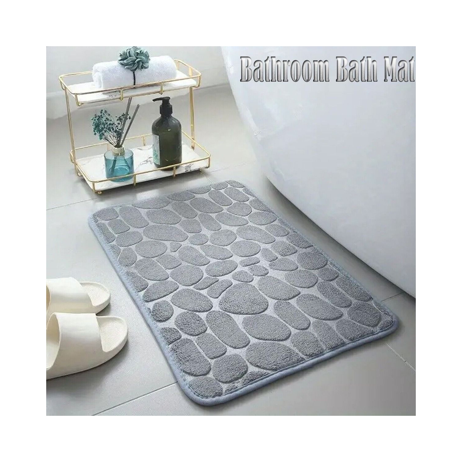 Tapis de bain et tapis – décoration de salle de bain antidérapante et super absorbante