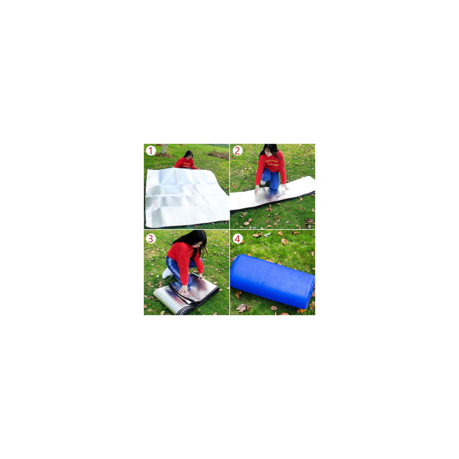 200 x 150 cm Compact Waterproof Ground Mat - Insulated & Multipurpose for Outdoor Camping Picnic