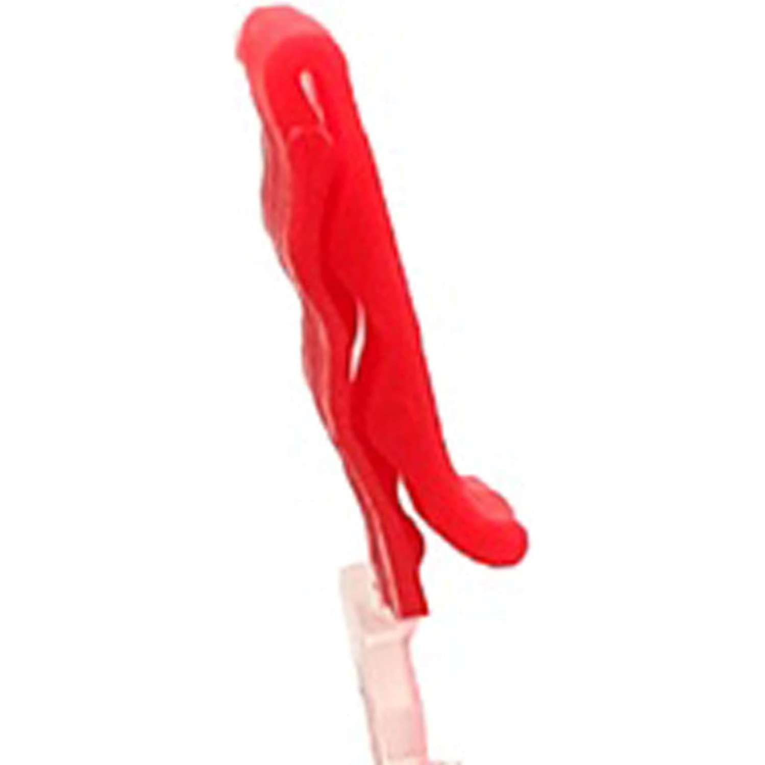 Bag Holder Clips ,Food Storage Prep Bag Rack Holder Adjustable Plastic Anti-slip Reusable Sandwich Bags Hands-free Stand Kit Clamp - Red