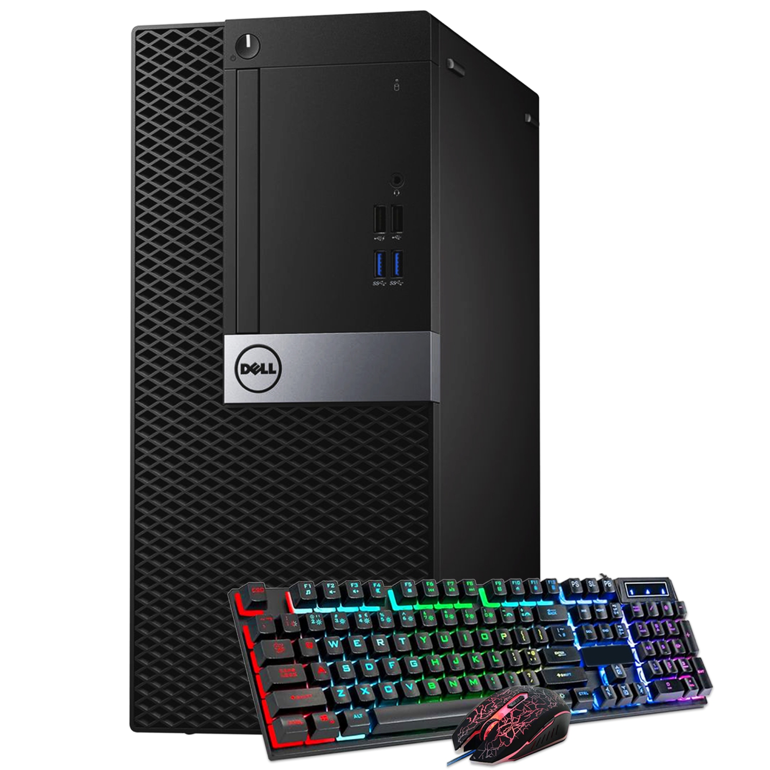 Refurbished - DELL Desktop PC OptiPlex Mini Tower Business Computer | Intel Core i5 CPU | 16GB DDR4 RAM | 512GB NVMe SSD | Windows 10 Pro | Built-in