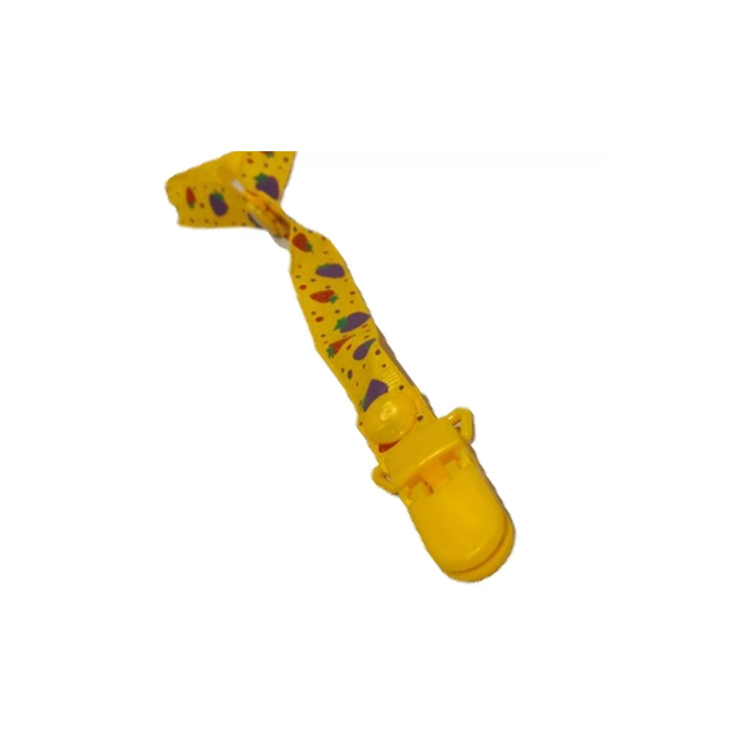 Baby clip pacifier holder ,Dummy Clips, Baby Pacifier Chain, Holder, Straps, Teething Clips, Adjustable for Babies and Girls, Unisex - Yellow