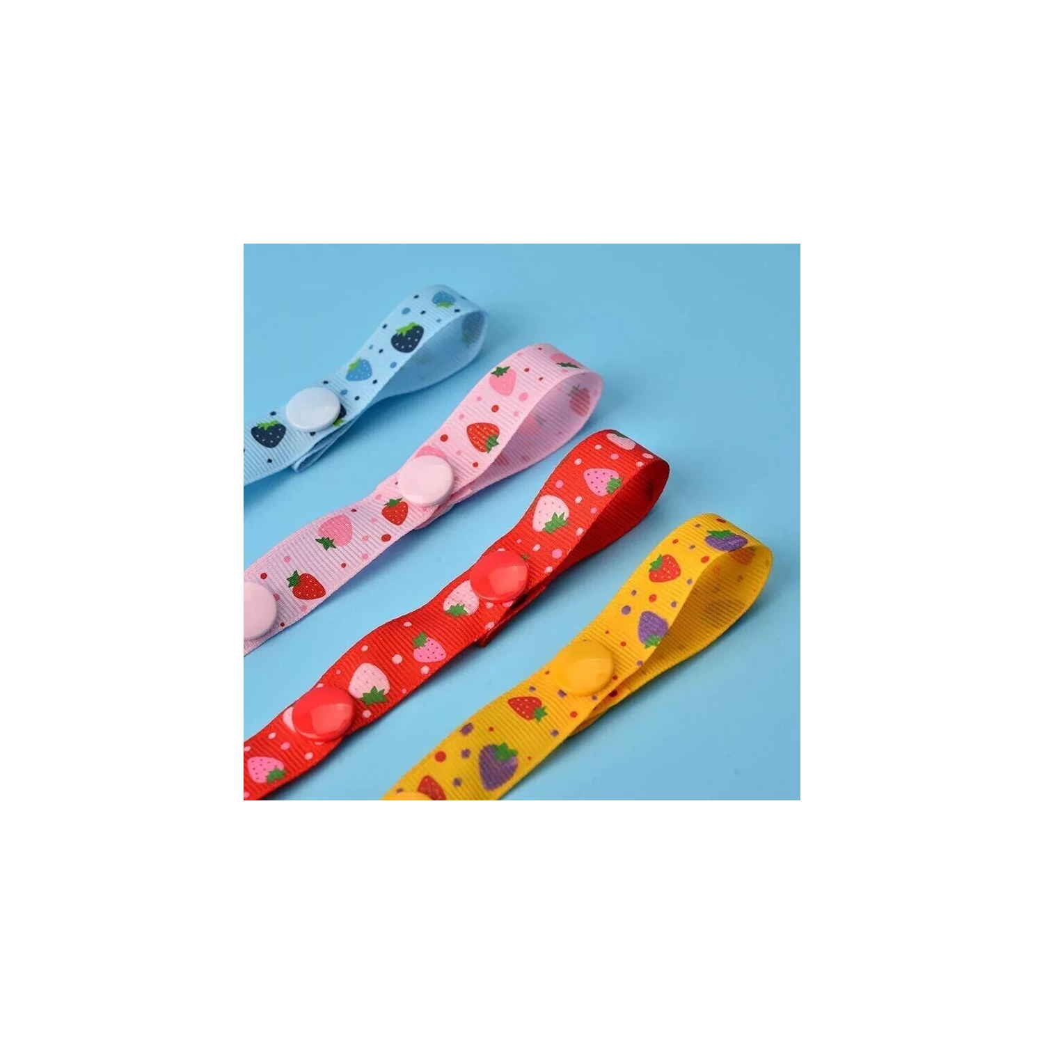 baby clip pacifier holder, Baby Elderly Adult Adjustable Assorted Colour Bib Clip Neck Strap Napkin Clip Lanyard - Pink