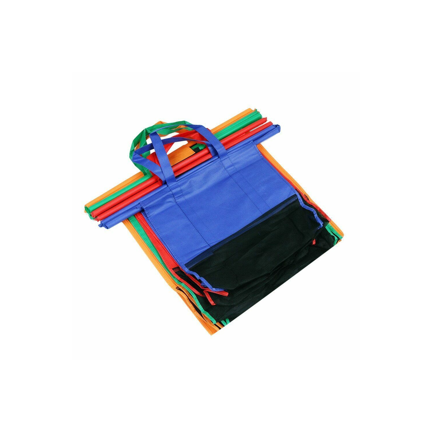 Reusable Grocery Trolley Bags ,Foldable shopping bag, shopping bag suitable for all standard shopping trolleys, turquoise, shopping bag, shopping