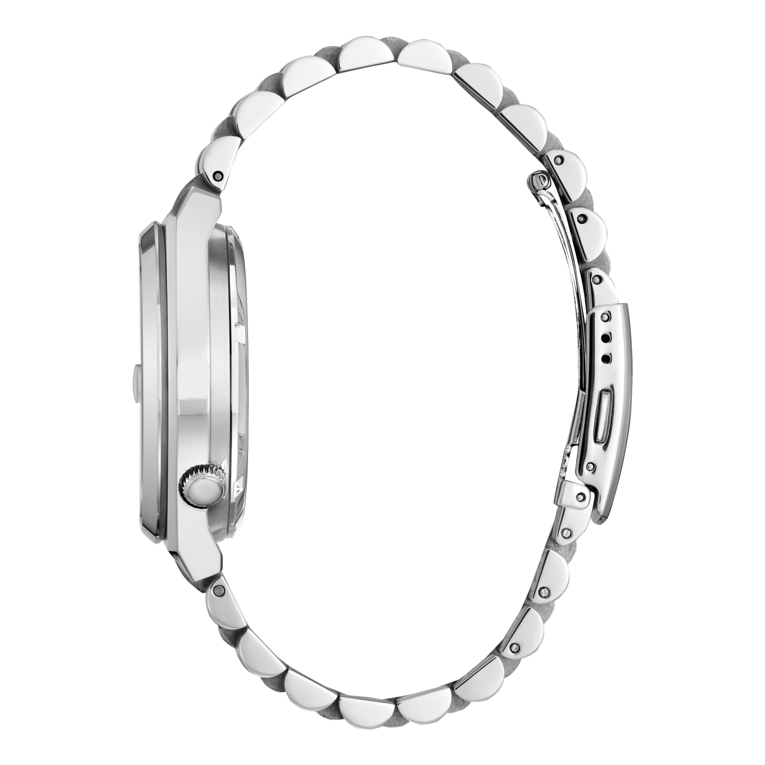 Citizen Mens “TSUYOSA” Automatic Watch 40mm Silver-Tone Stainless Steel Case and Bracelet with Orange Dial