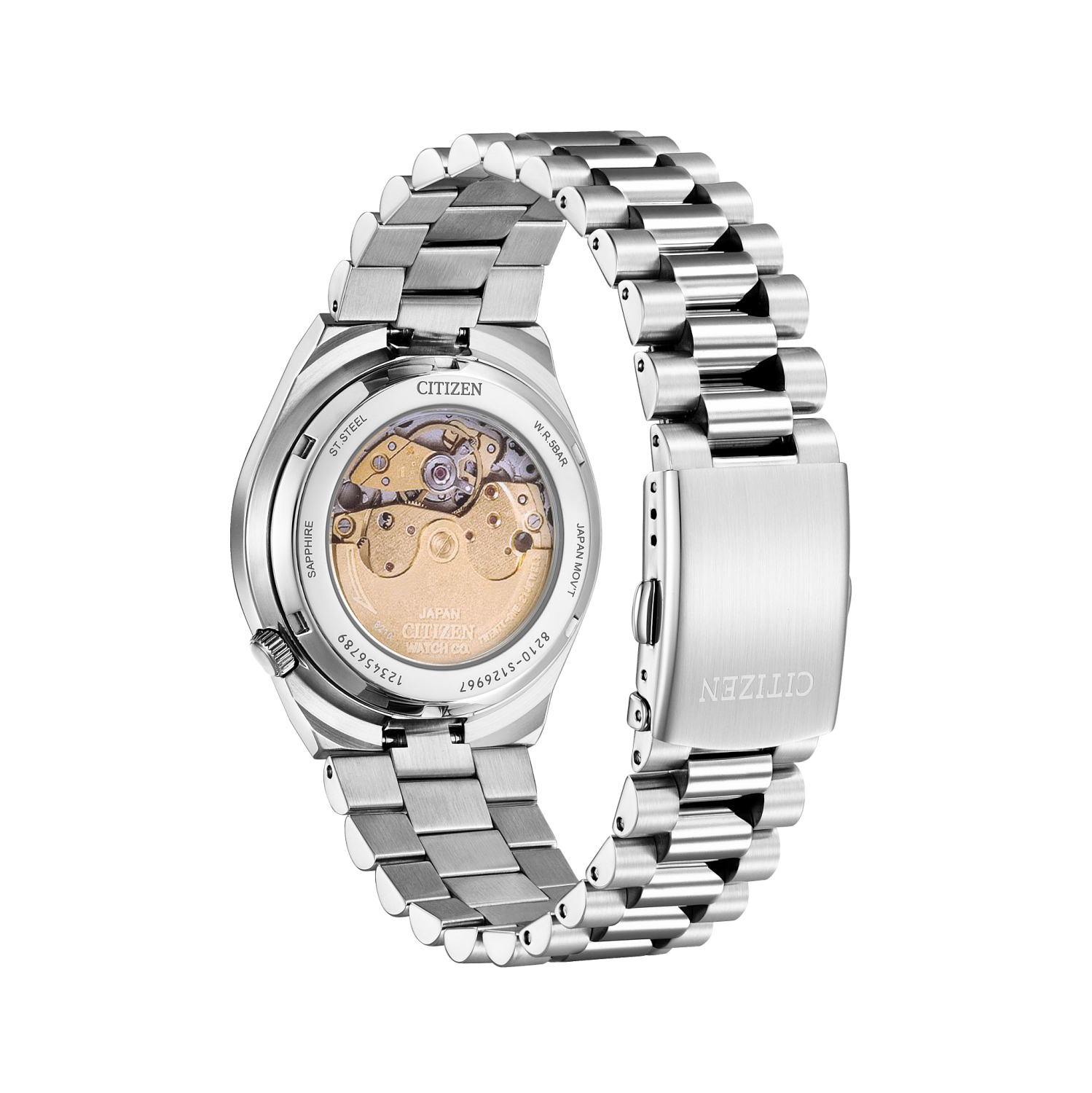 Citizen Mens “TSUYOSA” Automatic Watch 40mm Silver-Tone Stainless Steel Case and Bracelet with Teal Dial