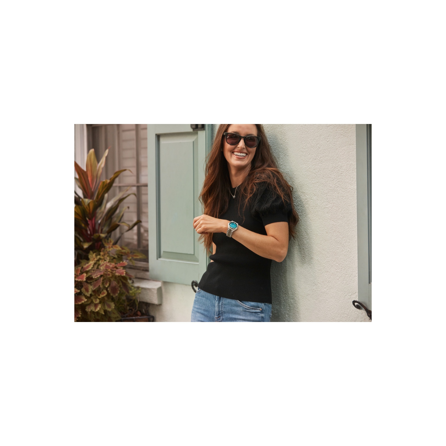 Citizen Mens “TSUYOSA” Automatic Watch 40mm Silver-Tone Stainless Steel Case and Bracelet with Teal Dial