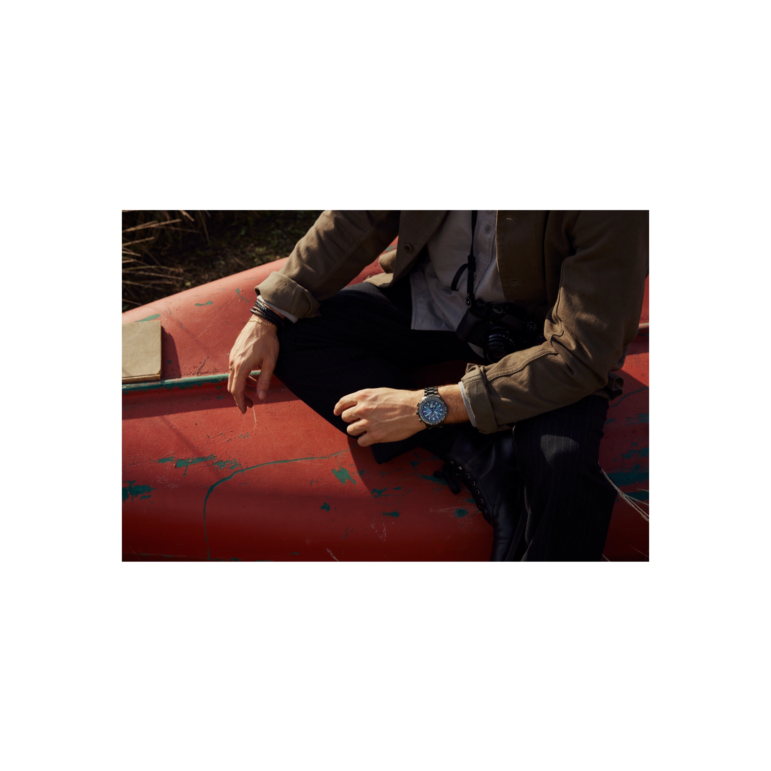 Montre pour hommes Eco-Drive édition limitée Promaster Geo Trekker de Citizen 46&nbsp;mm avec boîtier et bracelet en acier inoxydable gris et cadran