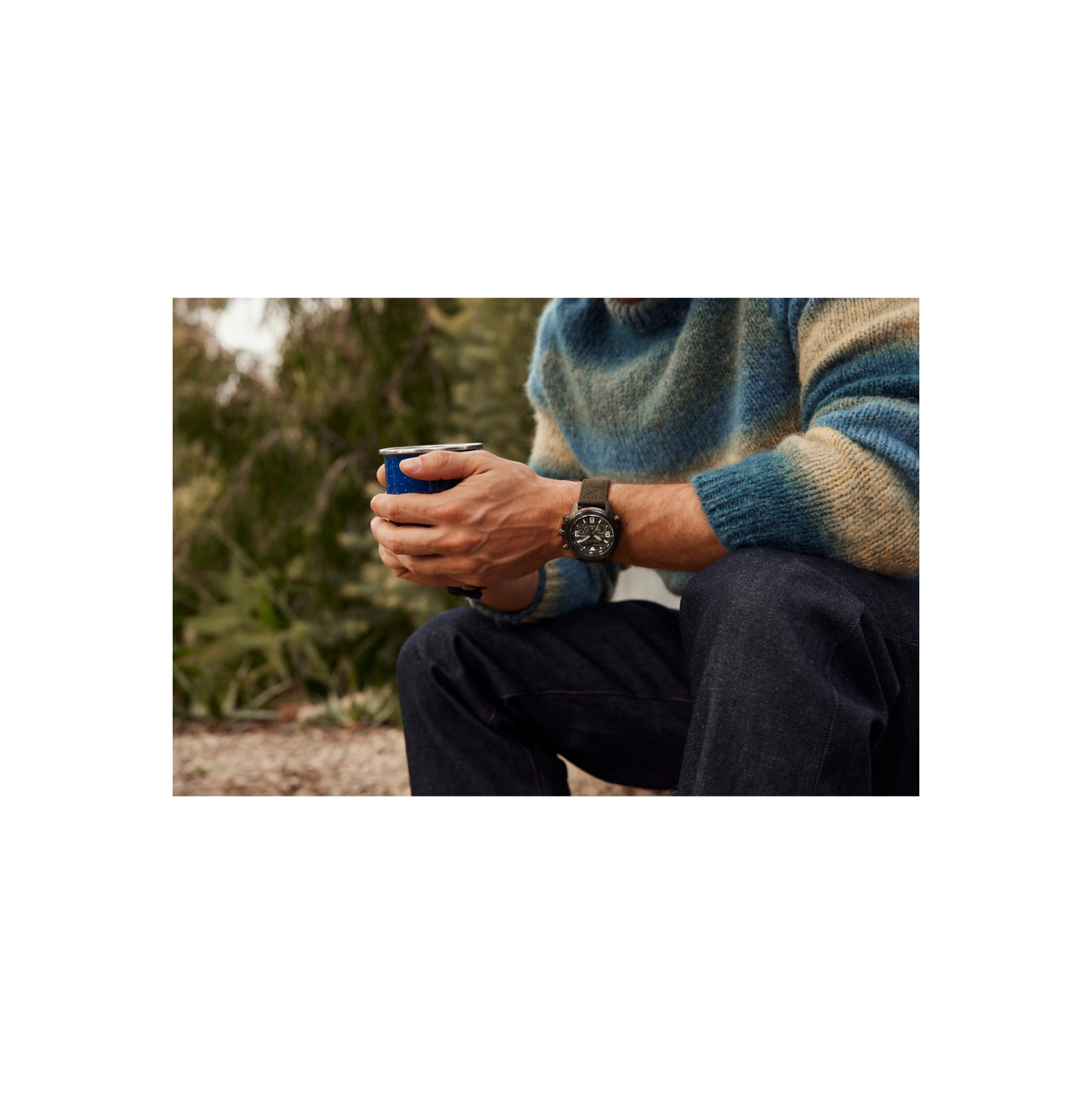 Montre pour hommes Promaster Land Eco-Drive de Citizen avec boîtier en inox gris 43,9&nbsp;mm et bracelet en CORDUURA® vert avec cadran vert