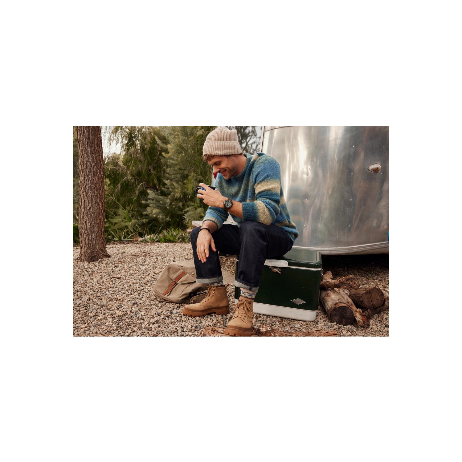 Montre pour hommes Promaster Land Eco-Drive de Citizen avec boîtier en inox gris 43,9&nbsp;mm et bracelet en CORDUURA® vert avec cadran vert