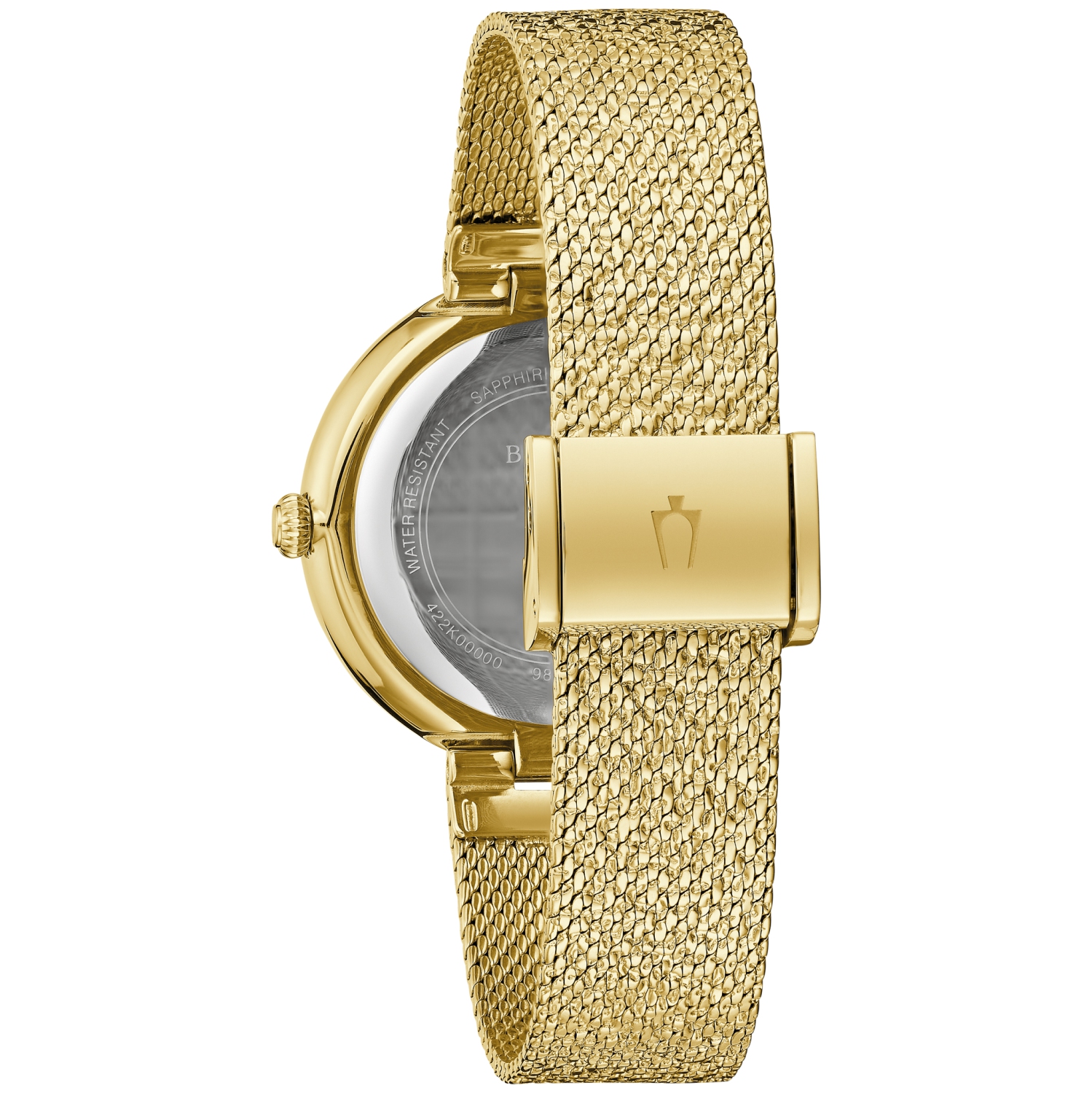 Montre à quartz pour femmes de Bulova 32&nbsp;mm avec boîtier et bracelet en acier inoxydable doré et cadran champagne