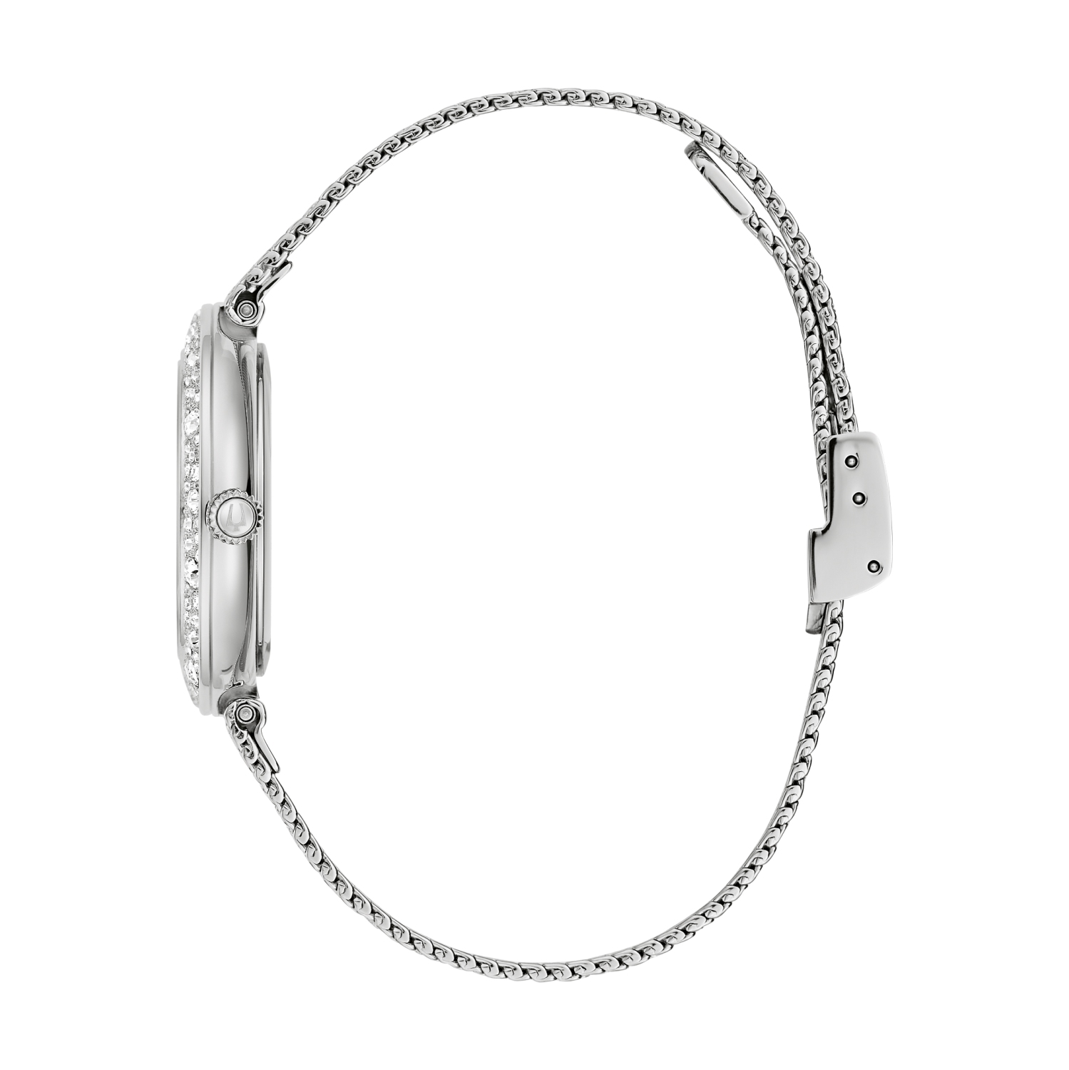 Montre à quartz pour femmes de Bulova avec 32&nbsp;mm boîtier et bracelet en acier inoxydable argenté et cadran argenté