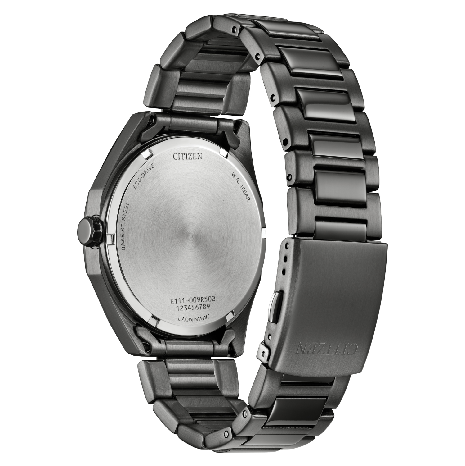Montre pour hommes Weekender Eco-Drive de Citizen avec boîtier et bracelet en inox gris 41&nbsp;mm et cadran gris