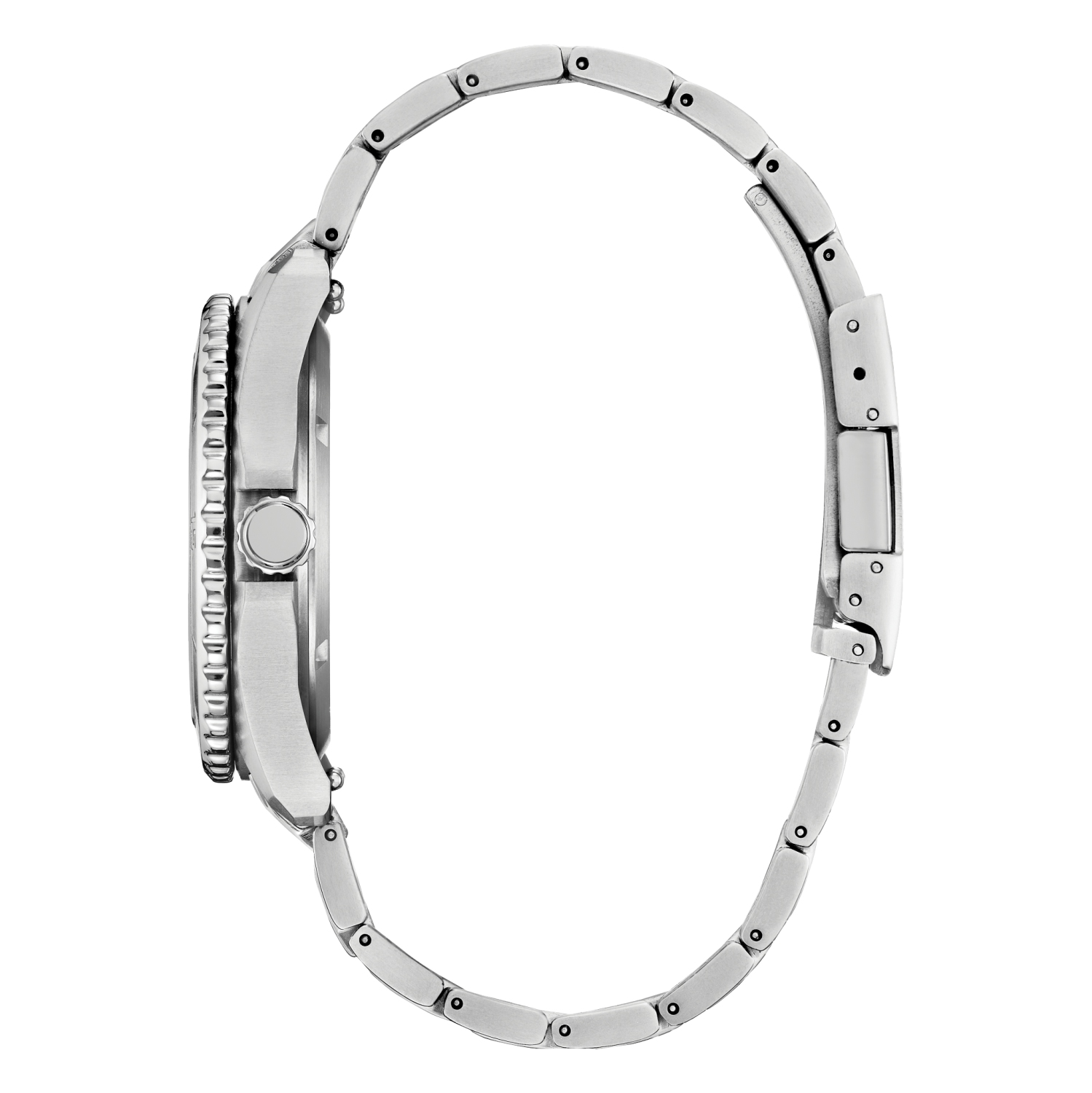 Citizen Mens Brycen Eco-Drive Watch 41mm Silver-Tone Super Titanium Case and Bracelet with Orange Dial