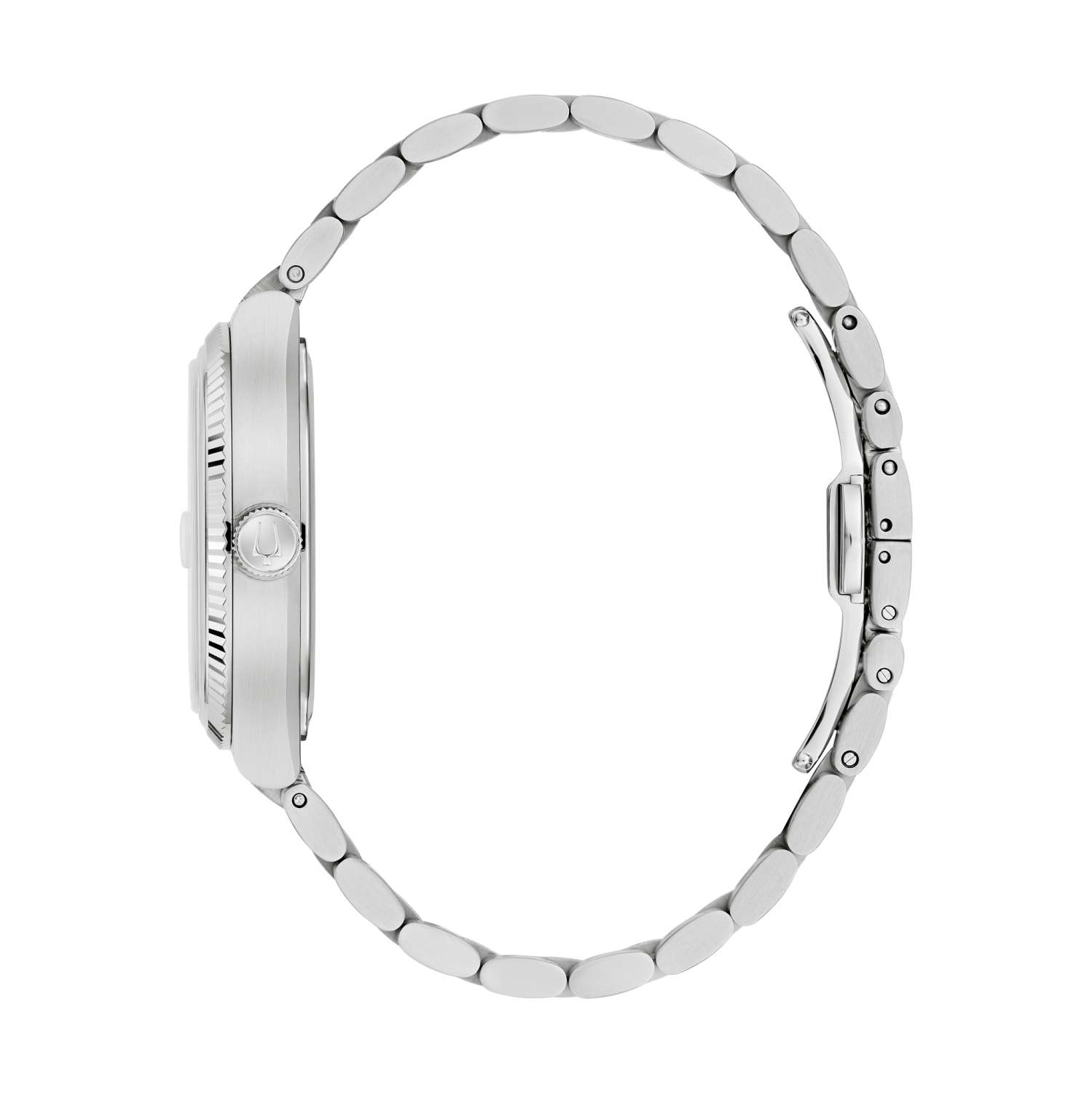 Bulova Mens Super Seville Precisionist Watch 37.5mm Silver-Tone Stainless Steel Case and Bracelet with Green Dial