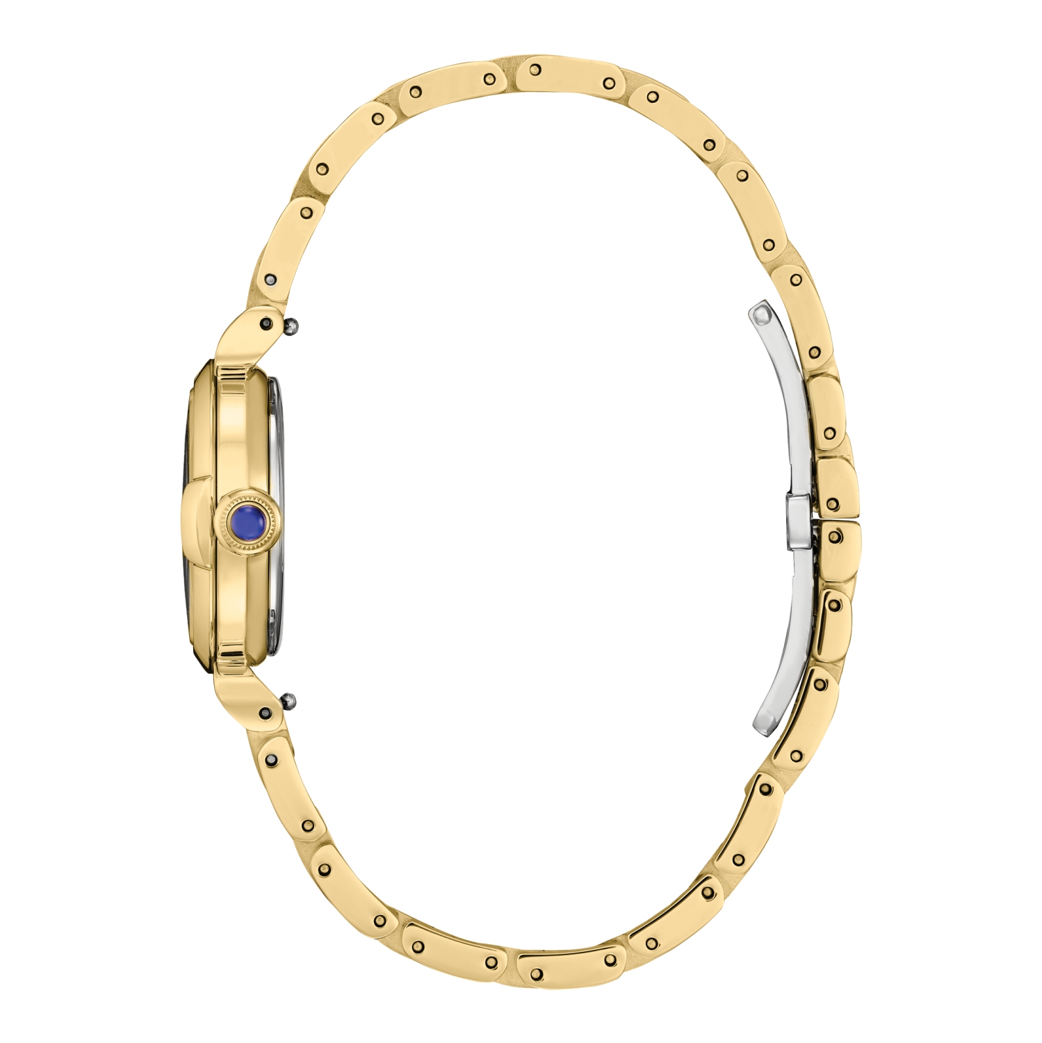 Montre pour femmes L Mae Eco-Drive de Citizen 26&nbsp;mm avec boîtier et bracelet en acier inoxydable doré et cadran noir