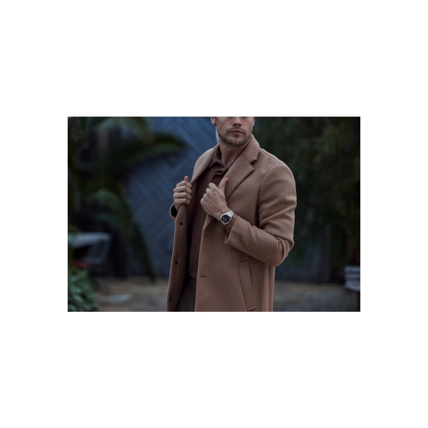 Montre pour hommes Corso Eco-Drive 40&nbsp;mm de Citizen avec boîtier et bracelet en acier inoxydable deux tons et cadran noir