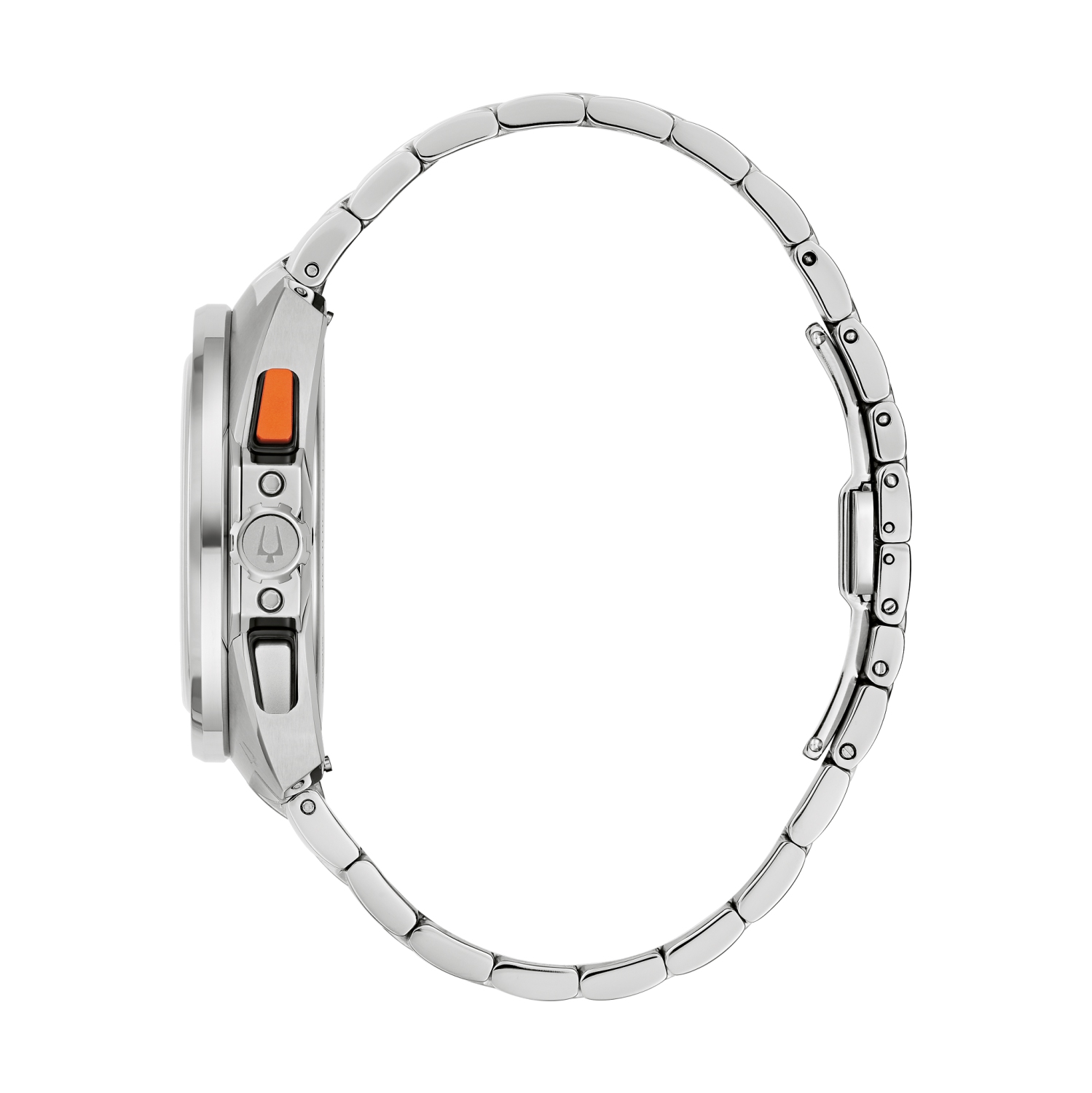 Bulova Mens Racer Chronograph Quartz Watch 42mm Silver-Tone Stainless Steel Case and Bracelet with Blue Dial