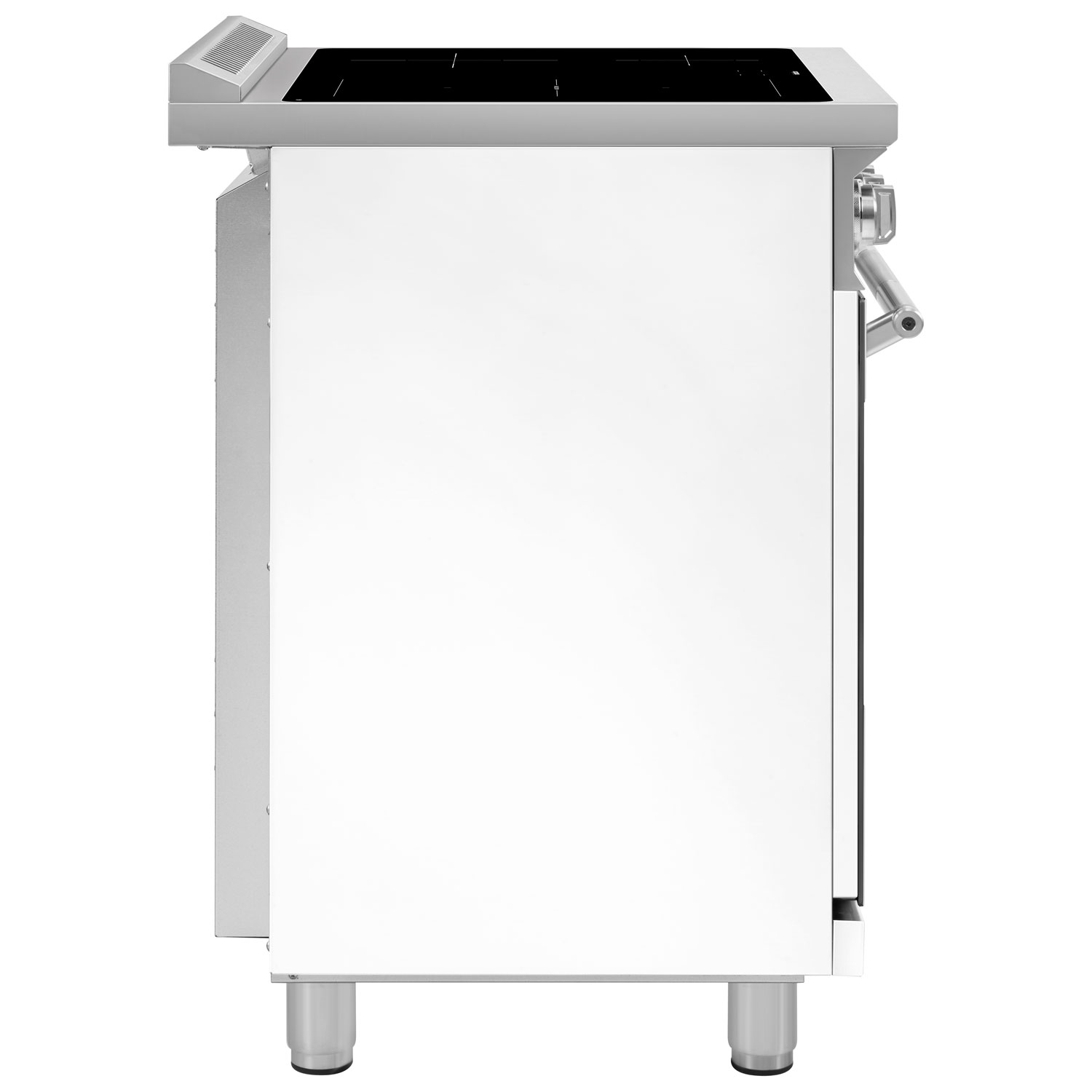 Cuisinière à induction autonome avec convection véritable 4,6 pi³ 30 po de Smeg - Blanc - Exclusivité de Best Buy