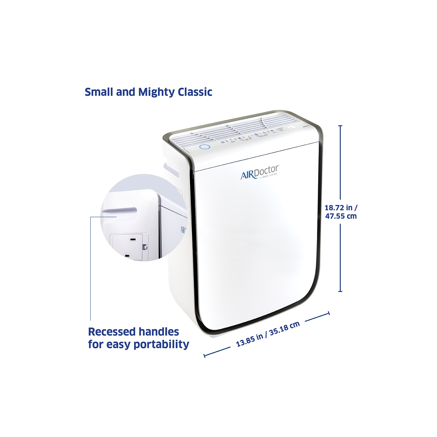 Purificateurs d'air intelligents AIRDOCTOR 2000i pour petites pièces, préfiltre à filtration moyenne à 3 étapes, UltraHEPA, charbon/COV