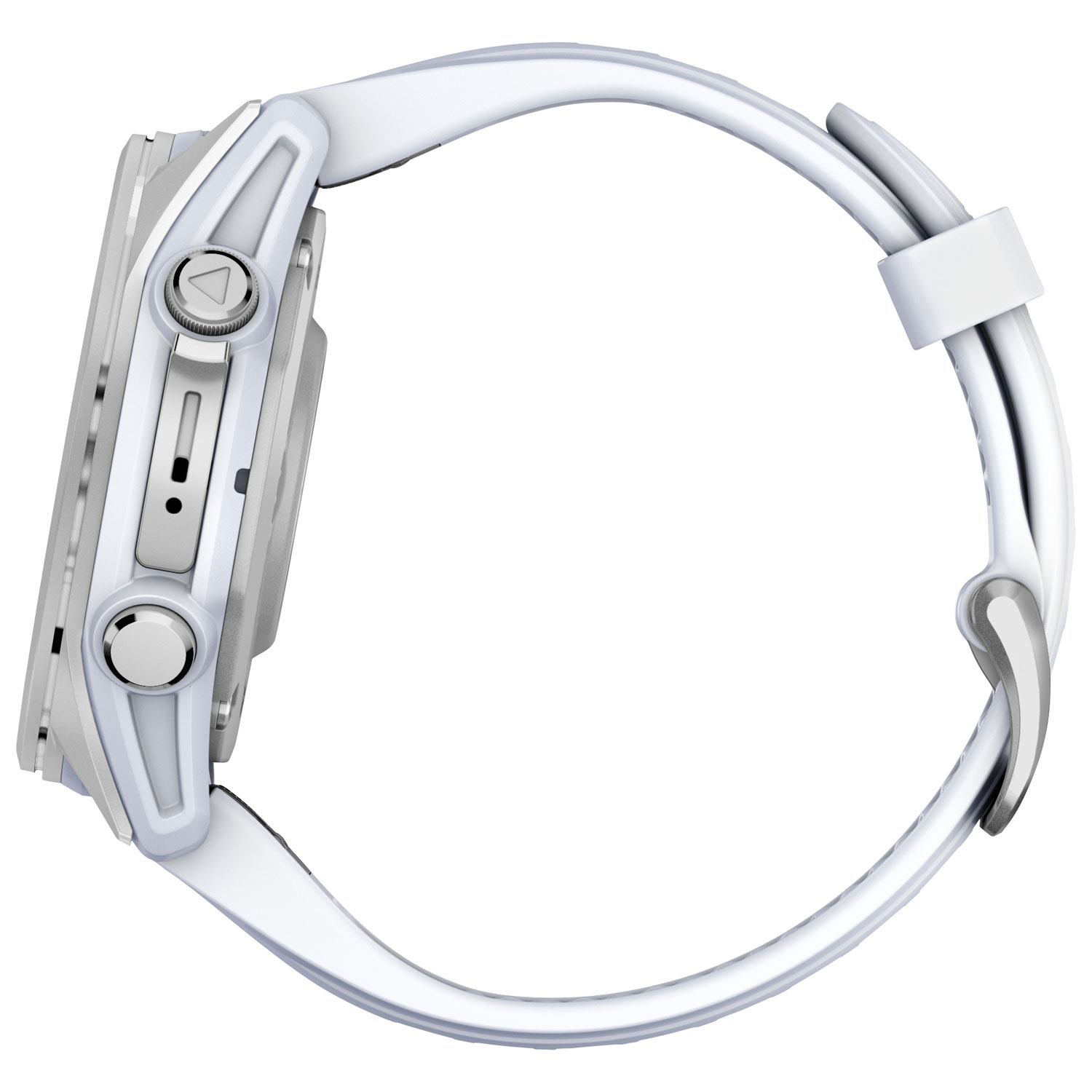 Montre intelligente multisport Bluetooth AMOLED 43 mm fēnix 8 de Garmin - Blanc/Argenté