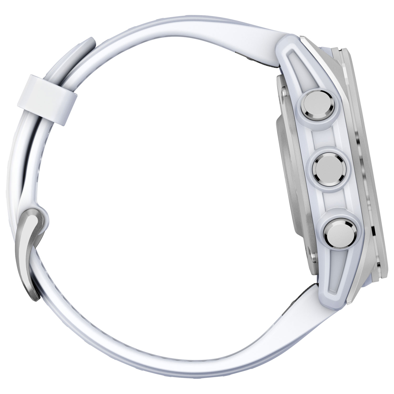 Montre intelligente multisport Bluetooth AMOLED 43 mm fēnix 8 de Garmin - Blanc/Argenté