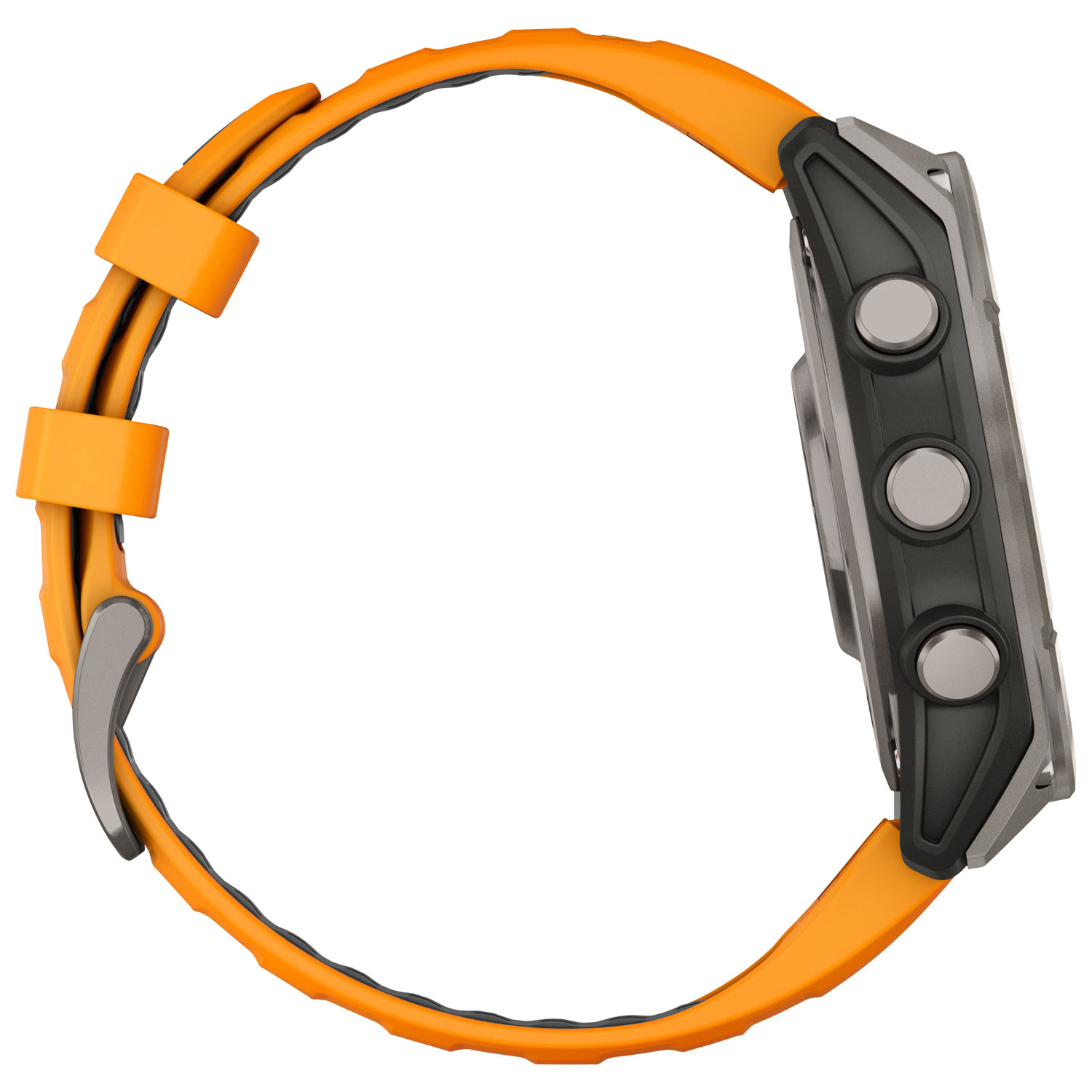 Montre intelligente multisport Bluetooth vitre saphir AMOLED fēnix 8 de 47 mm de Garmin - Orange/Graphite/Gris carbone
