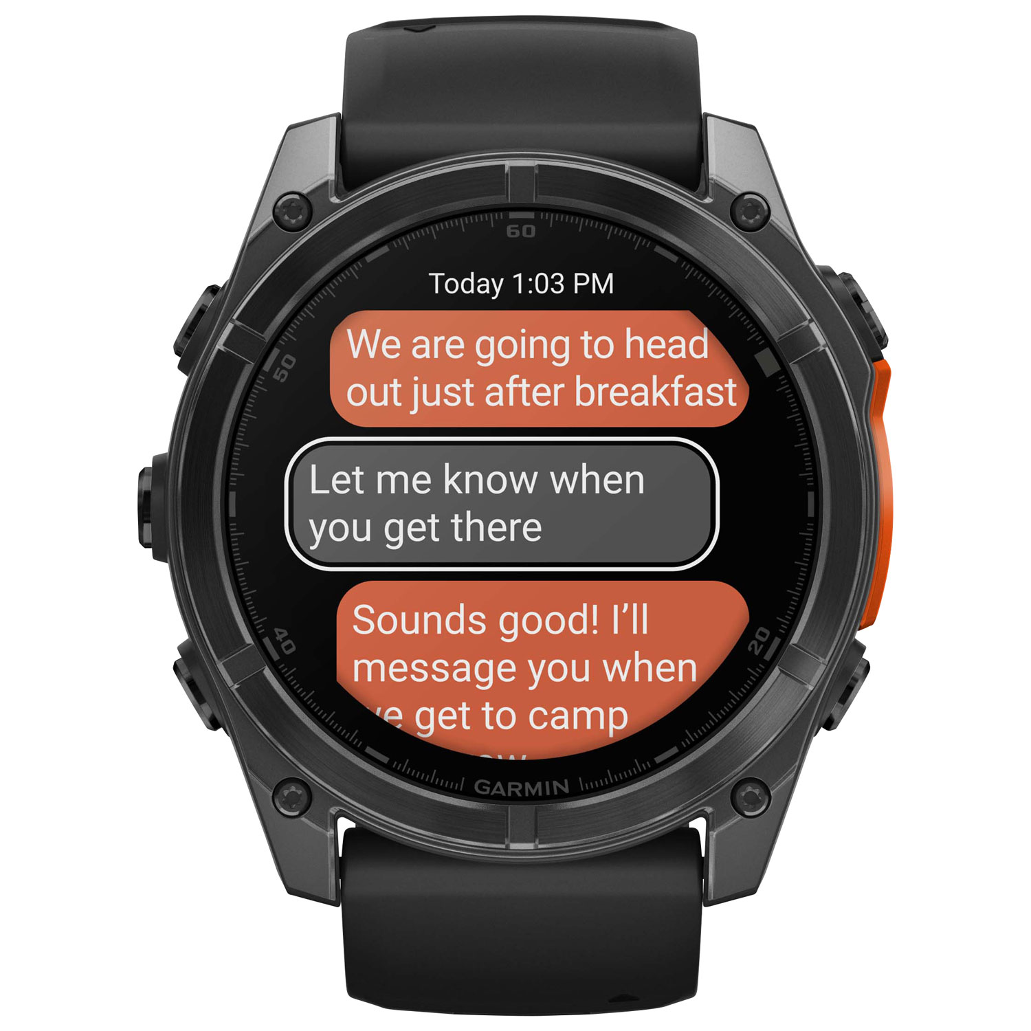 Montre intelligente multisport Bluetooth AMOLED fēnix 8 de 51 mm de Garmin - Noir/Gris ardoise