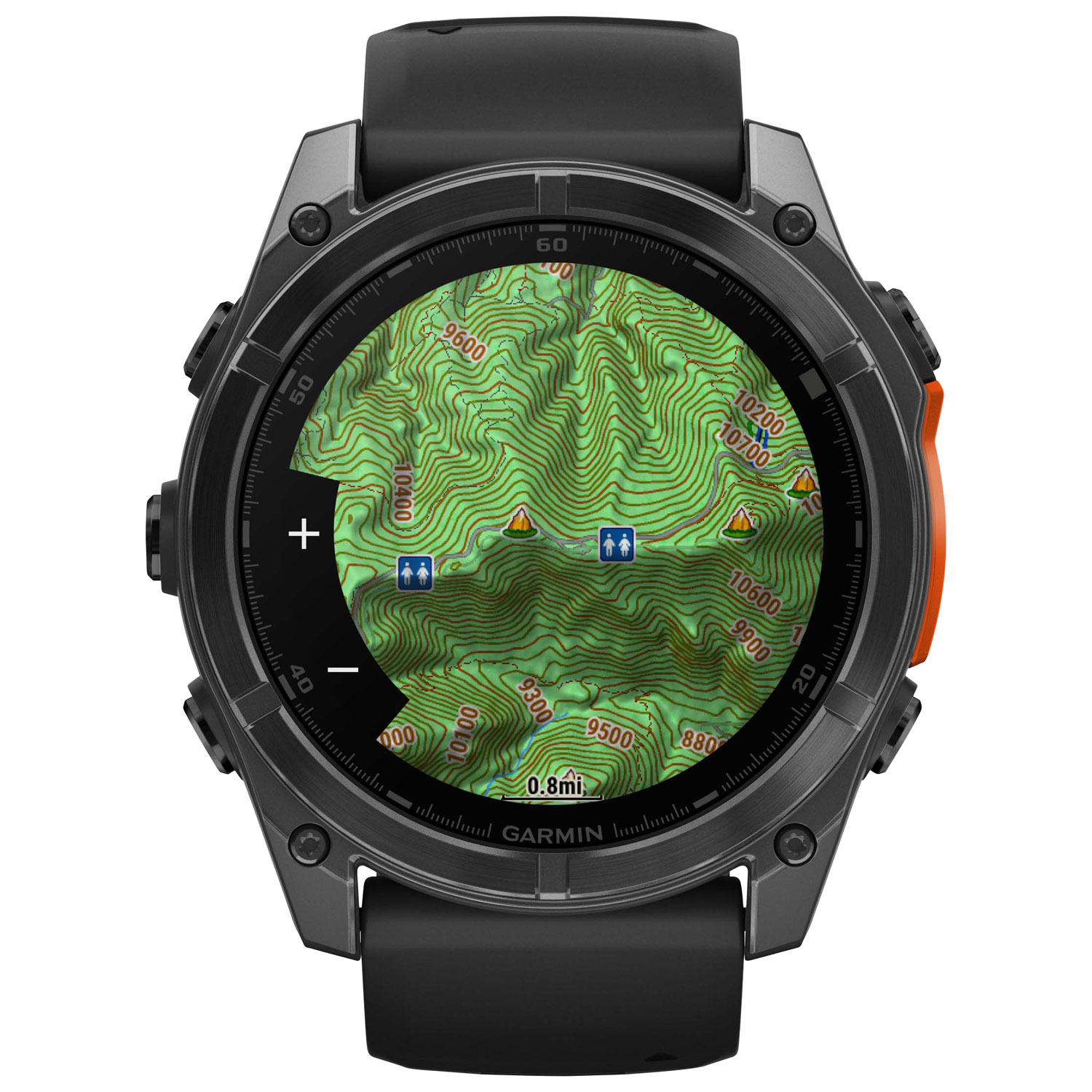 Montre intelligente multisport Bluetooth AMOLED fēnix 8 de 51 mm de Garmin - Noir/Gris ardoise